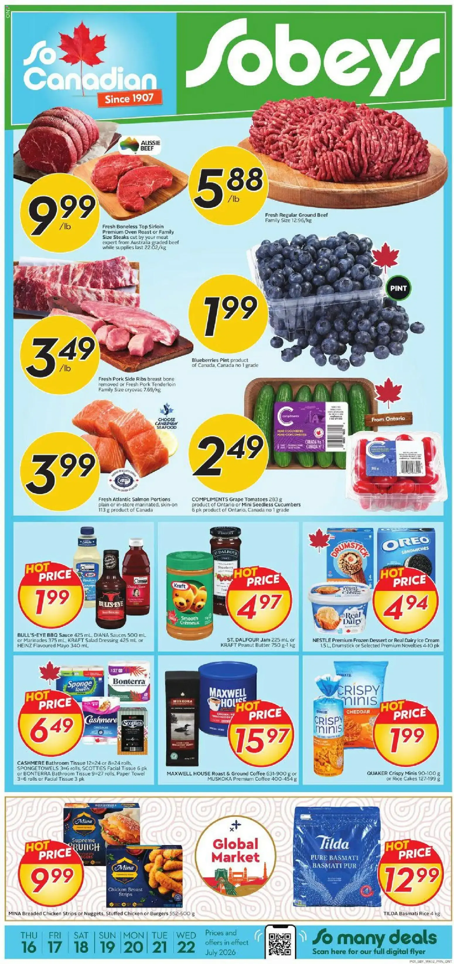 Sobeys weekly flyer / circulaire from Jul 16, 2026 > weekly specials & deals