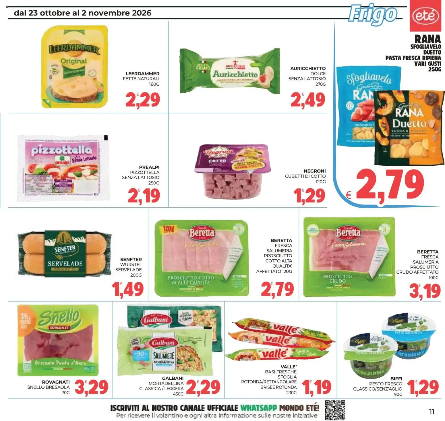 Eté volantino dal 23/10/2026 - online Offerte da 23 ottobre a 2 novembre di 2026 - Pagina del volantino 11