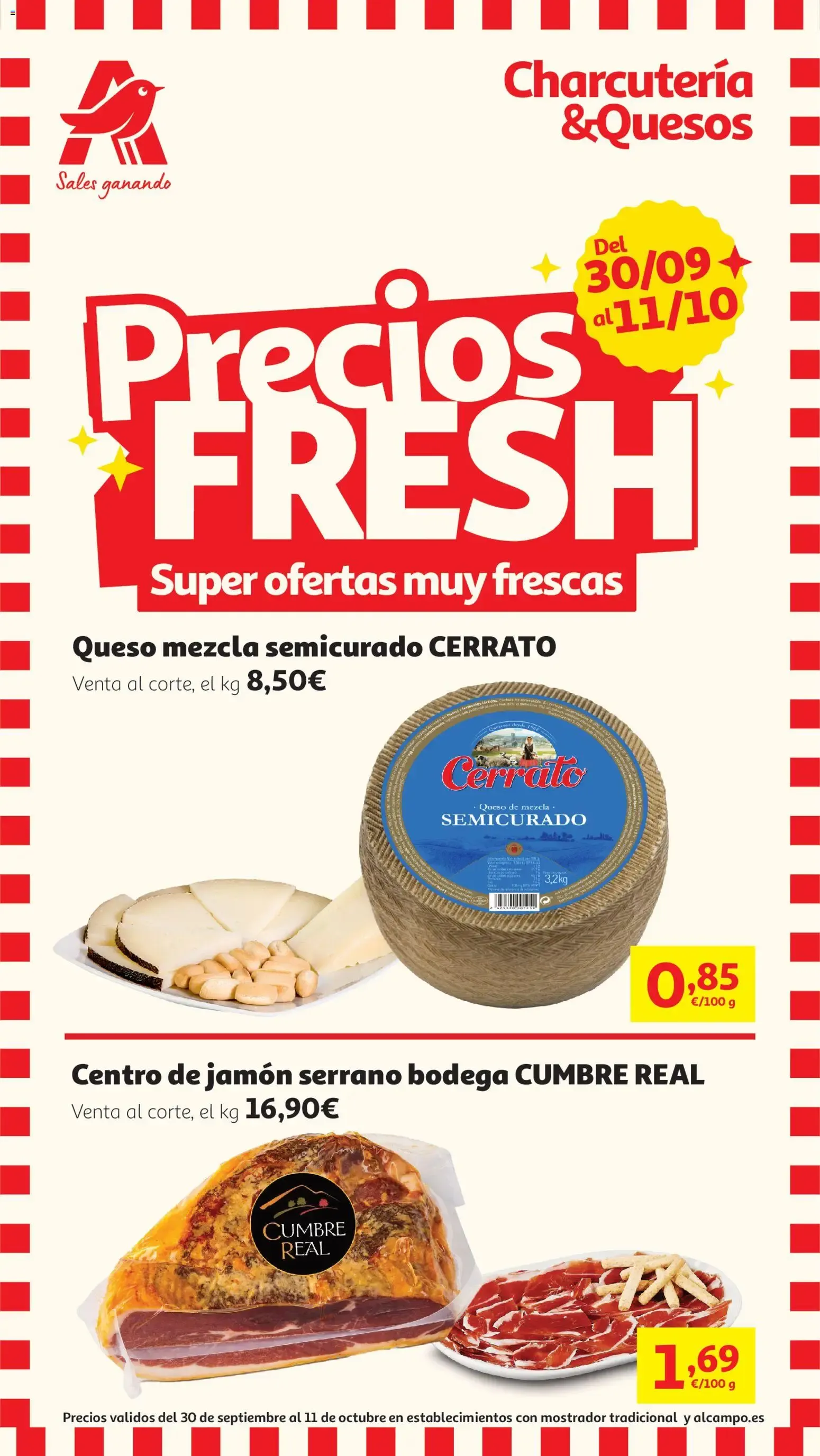 Catálogo de Precios FRESH: Charcutería & Quesos 30 de septiembre al 11 de octubre 2026 - Página 1