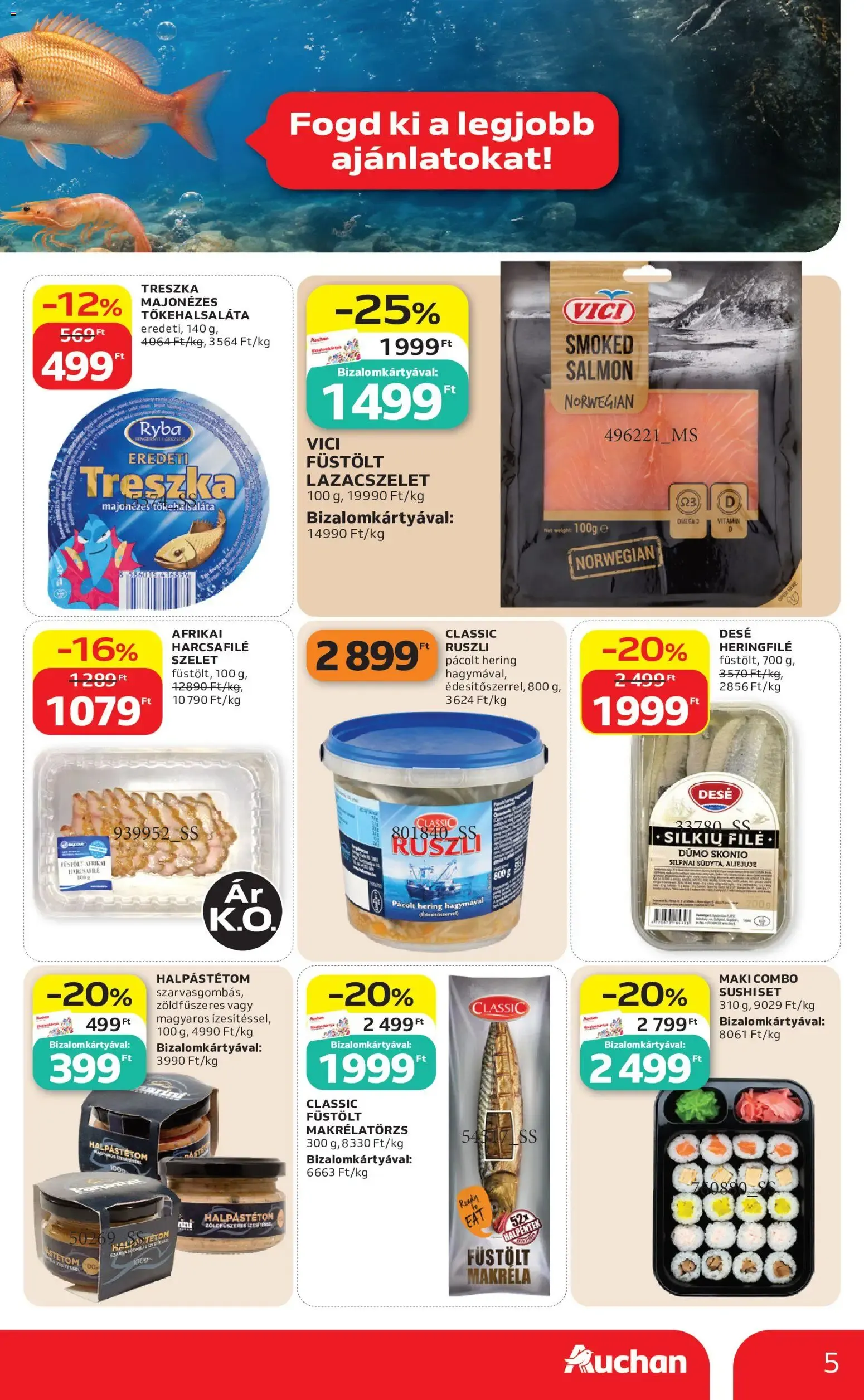 Katalógus Auchan akciós újság - 2026.08.21. -tól/töl > akció, lapozható szórólap 🛍️ augusztus 21.-tól augusztus 26.-ig 2026. - Oldal 5