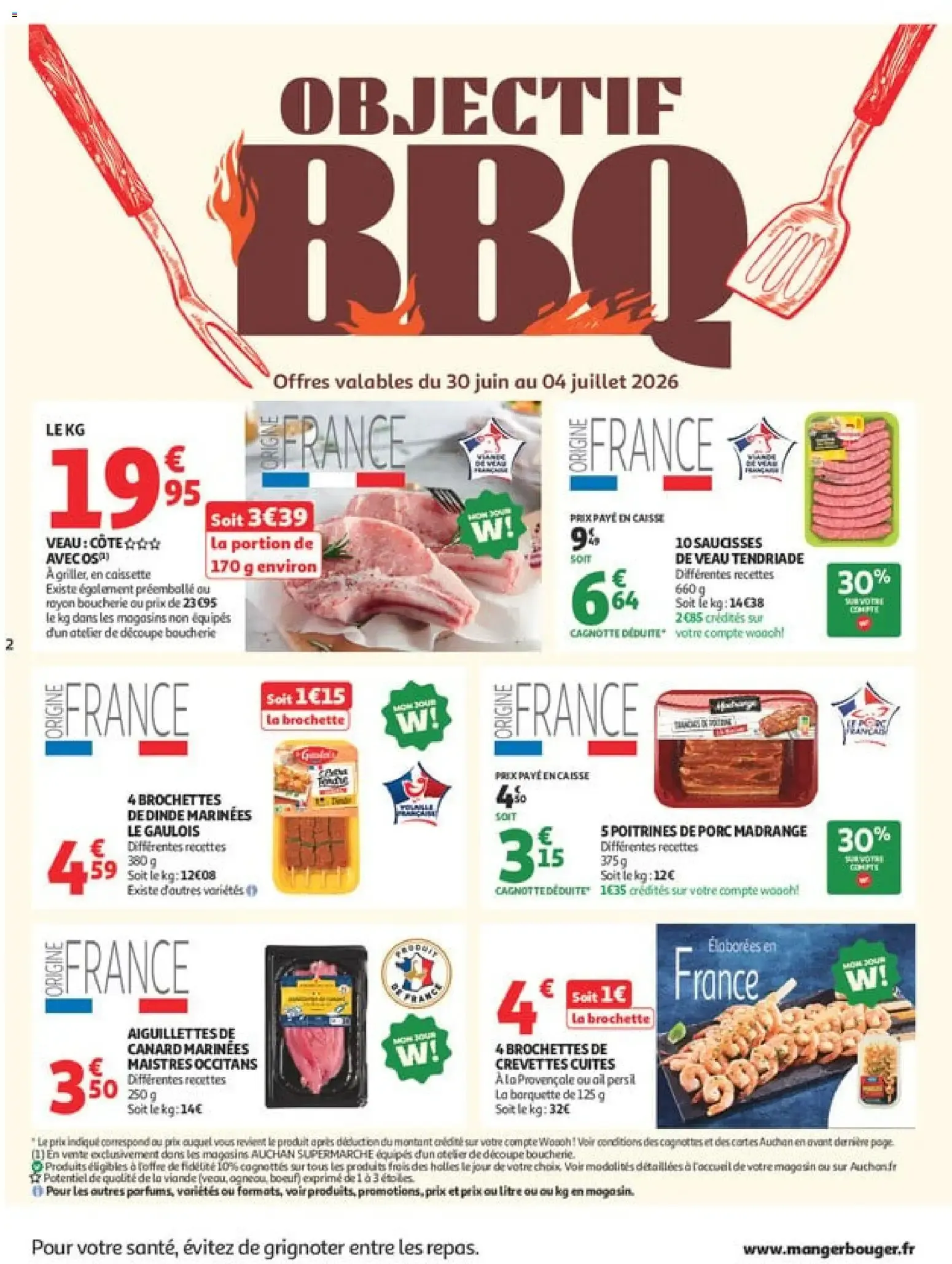 Auchan Supermarché: OBJECTIF BBQ du 30 juin au 11 juillet 2026 - Catalogue page 2