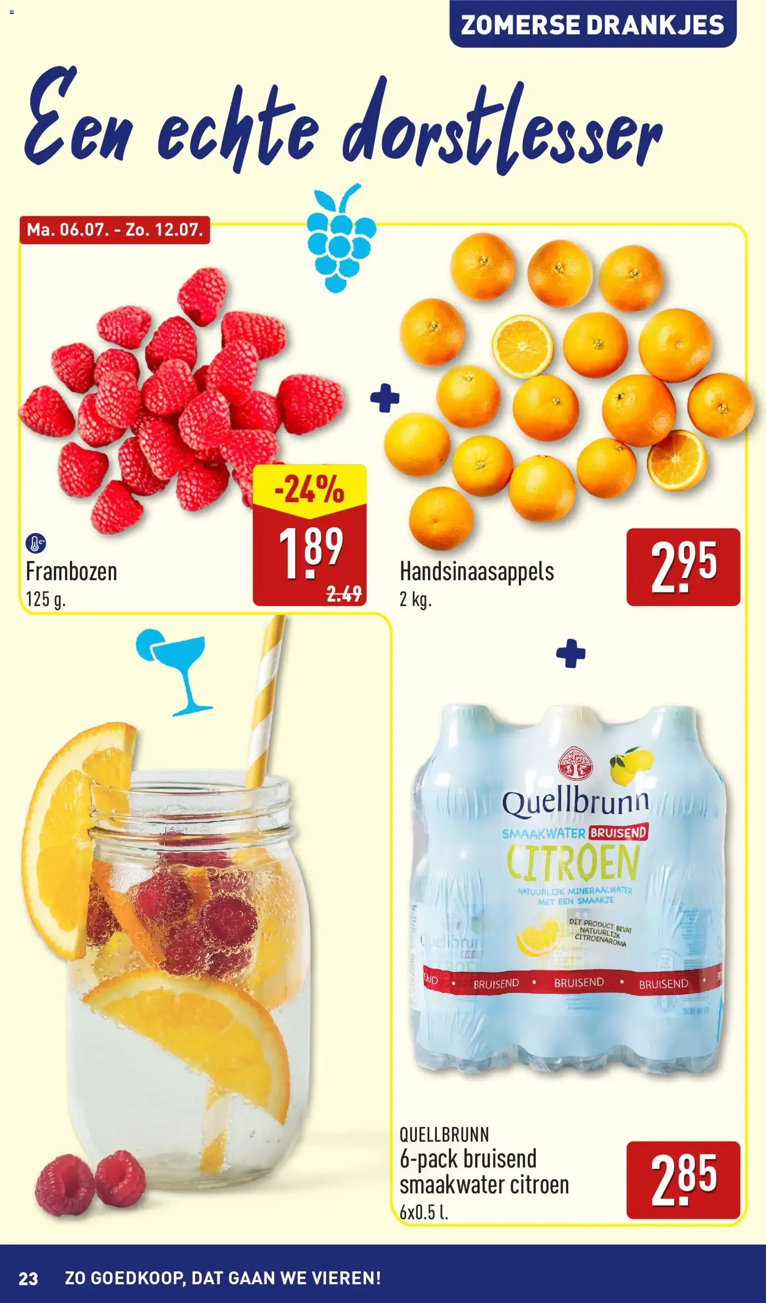 Aldi: Boordevol Zomerse Inspiratie voor de Borrel! van 6 juli tot 12 juli 2026 - Folder pagina 23