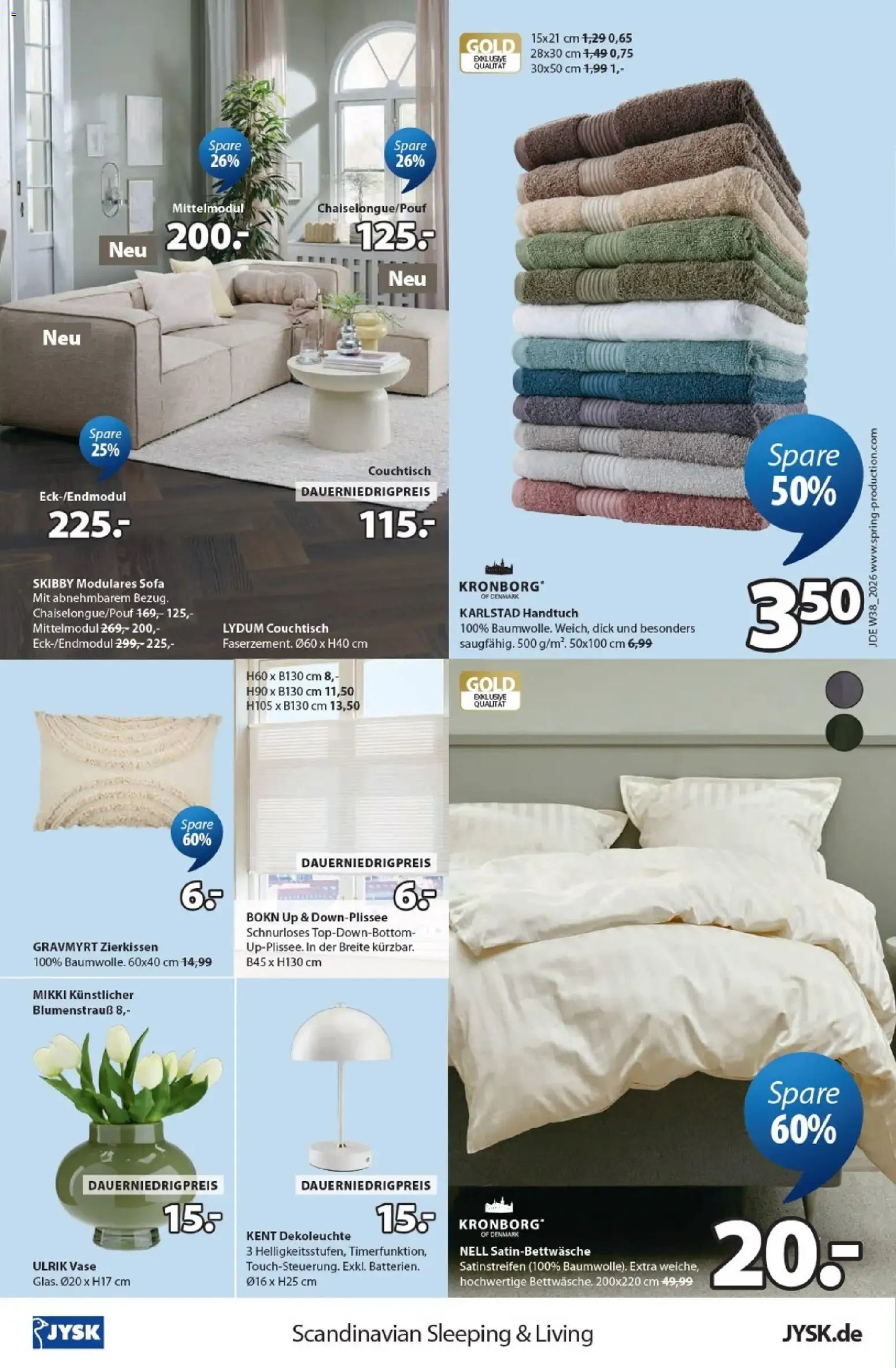 JYSK - Scandinavian Sleeping & Living: Ahorra hasta un 60% von 18. September bis 17. Oktober 2026 - Prospekt seite 12