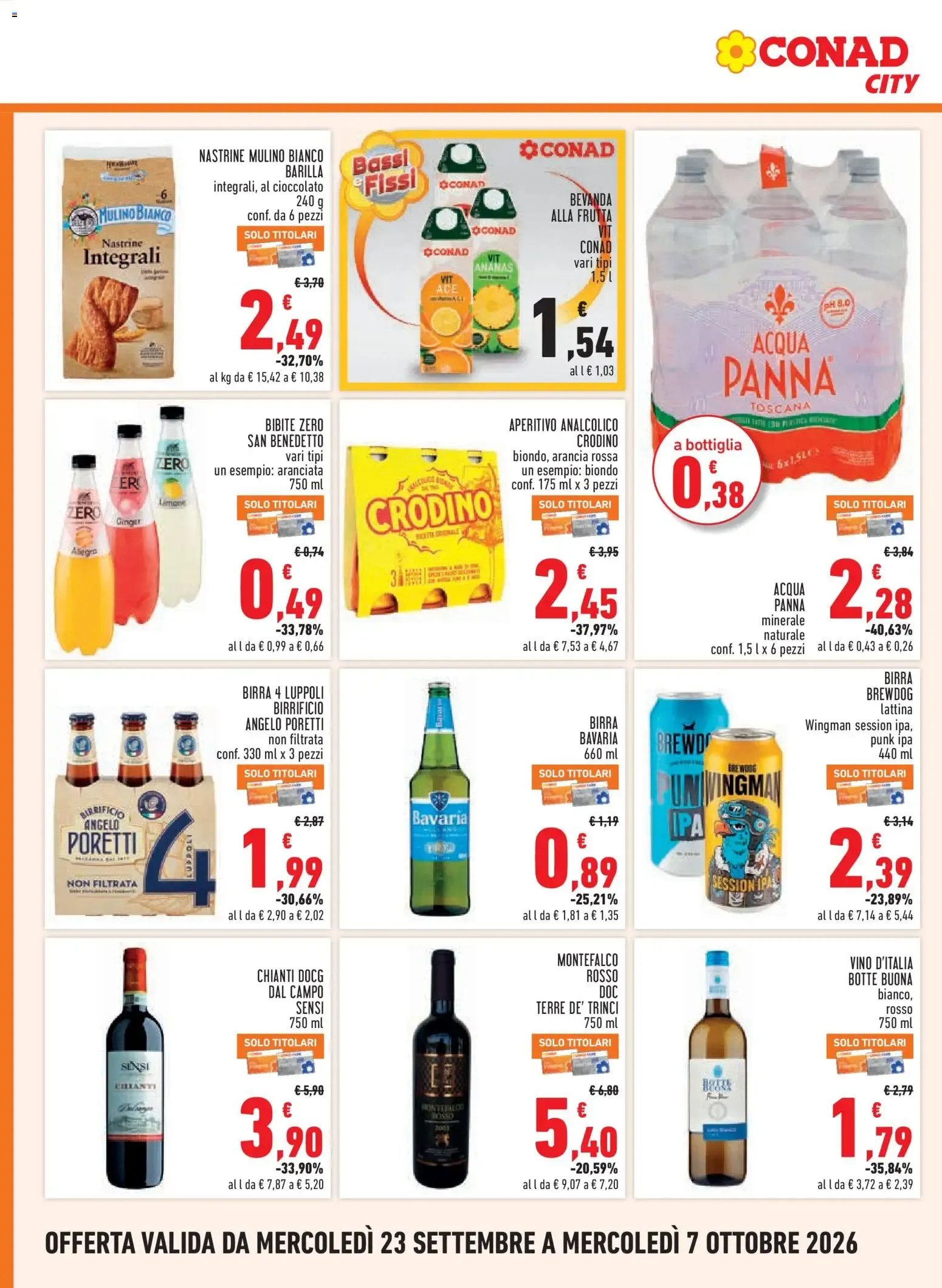 Volantino Conad City: Taglio Netto da 23 settembre a 7 ottobre di 2026 - Pagina del volantino 12