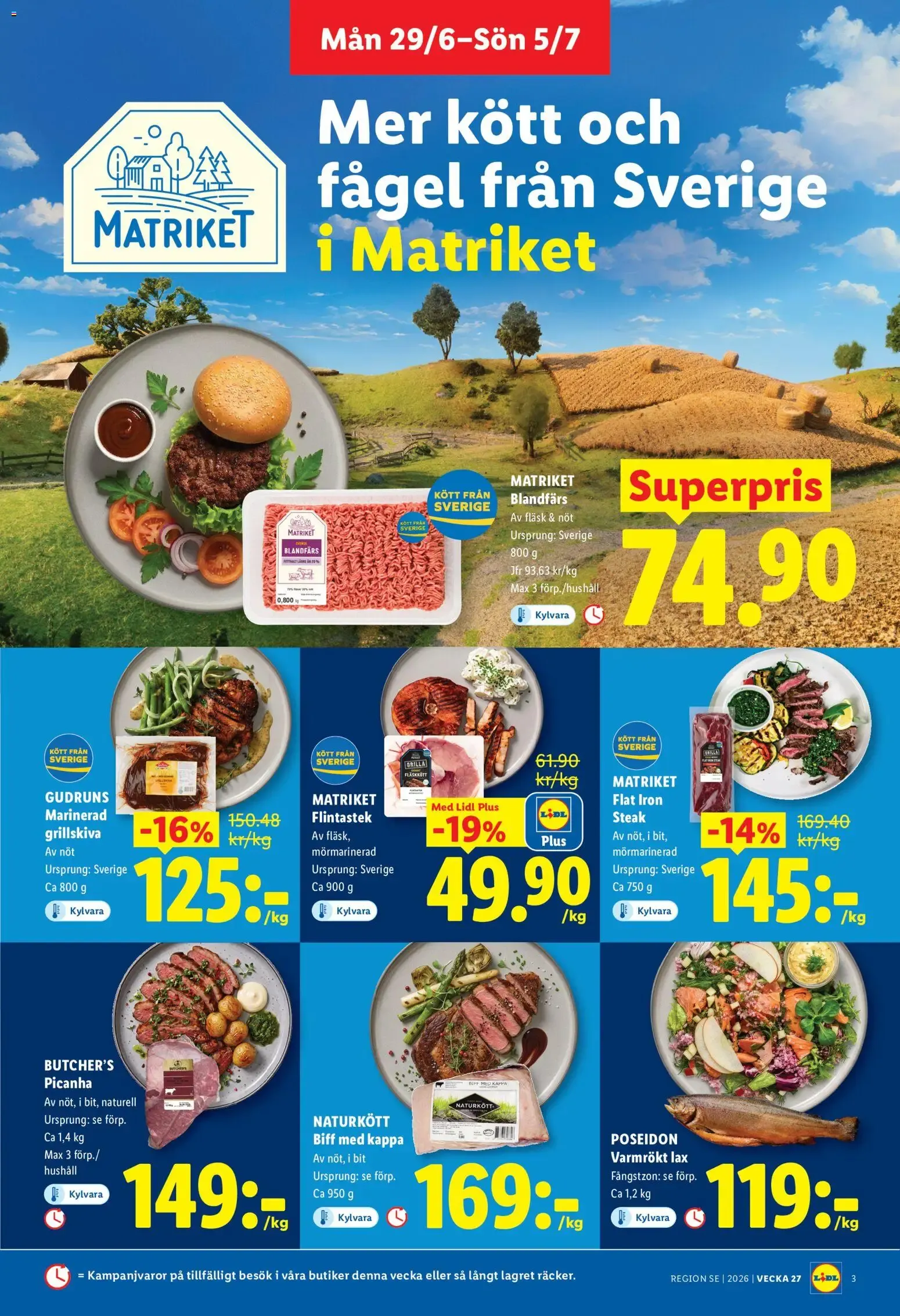 Lidl erbjudanden från 29/06/2026 - 05/07/2026 > Reklamblad nuvarande rabatter från 29 juni till 5 juli 2026 - Reklamblad sidor 3
