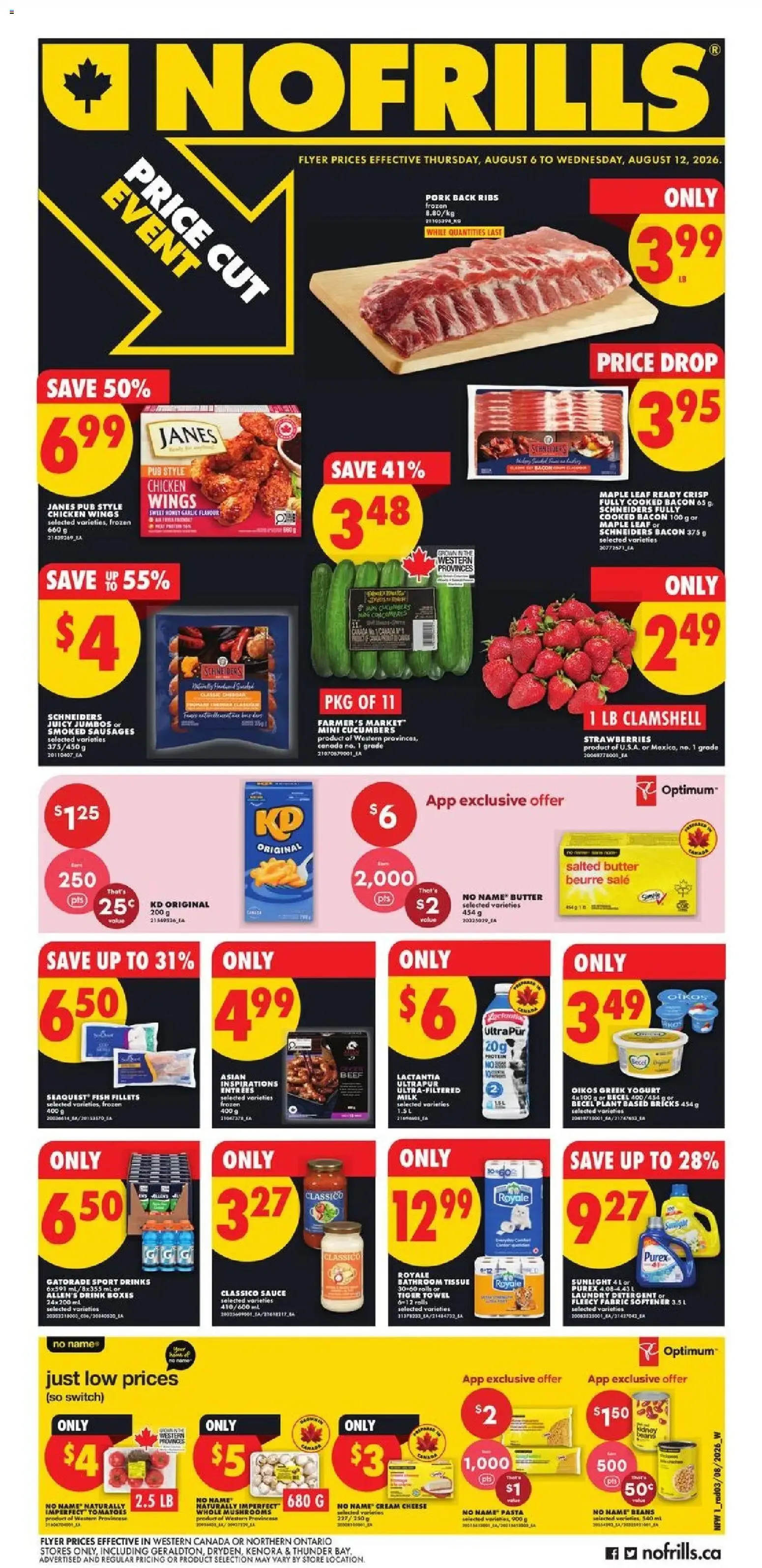 No Frills Flyer Prices Effective Thursday, August 6 to Wednesday, August 12, 2026