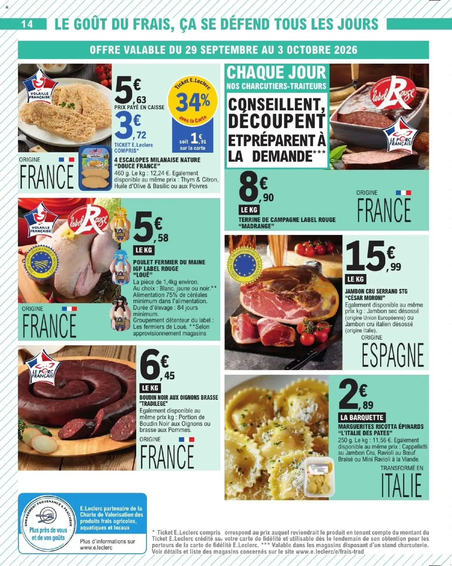 Catalogue E.Leclerc du 29/09/2026 | Nouveau promo prospectus du 29 septembre au 10 octobre 2026 - Catalogue page 14