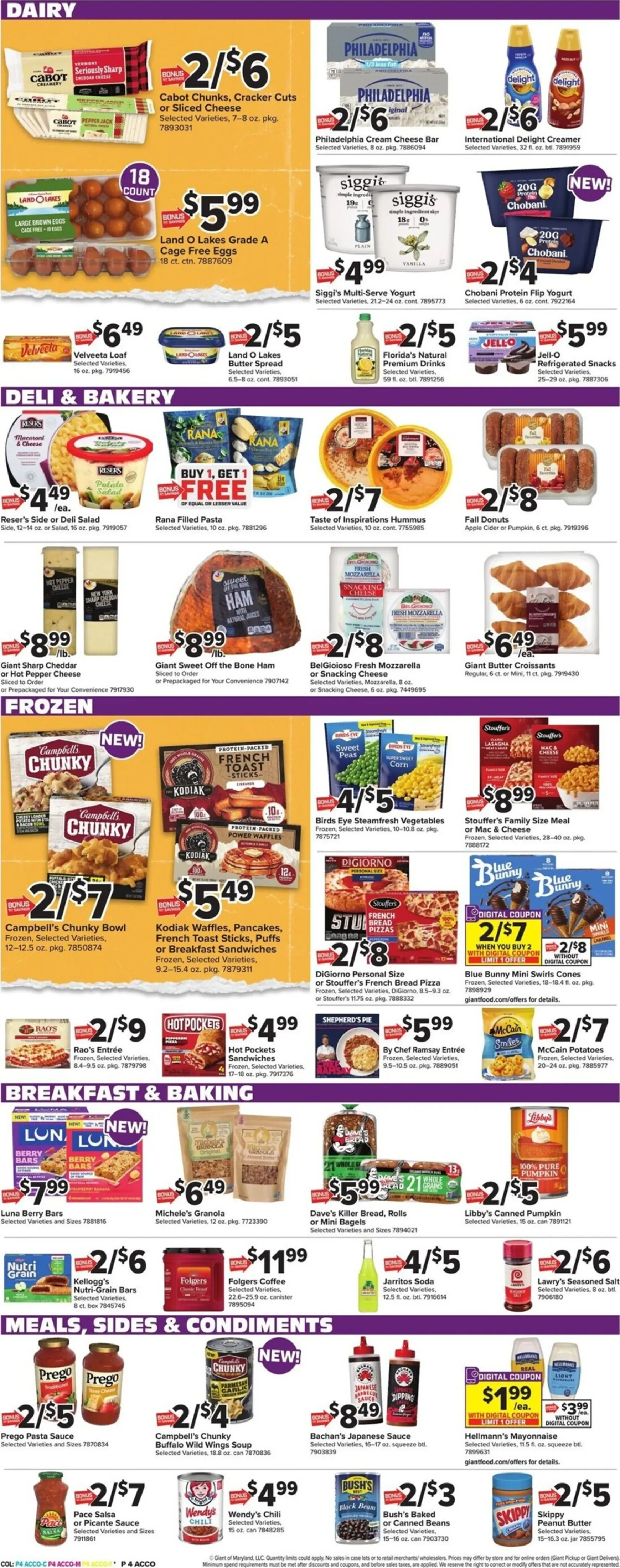 Weekly ad Current Giant leaflet valid from Friday 09/25/2026 to Thursday 10/01/2026 from September 25 to October 1 2026 - Page 7