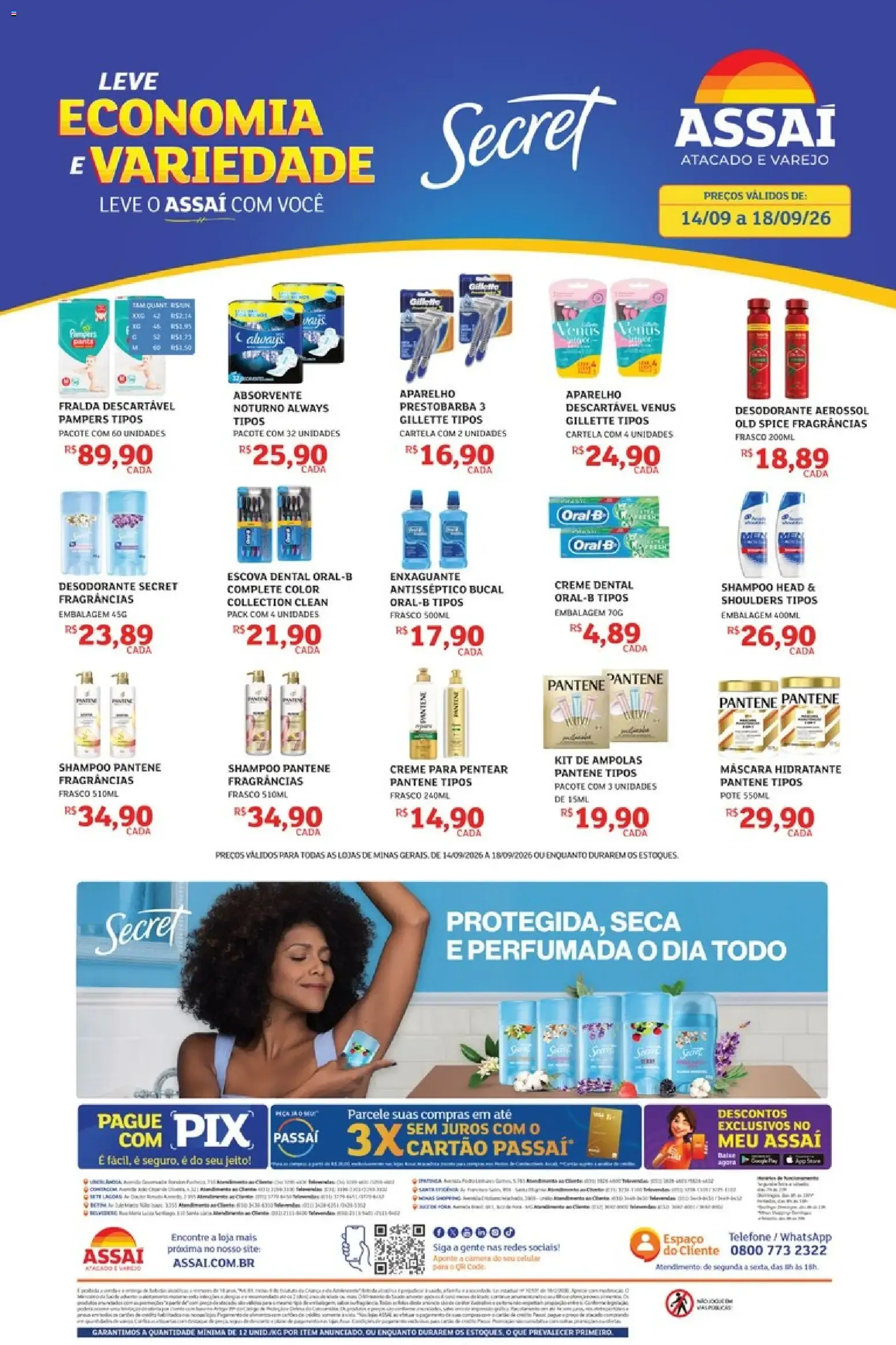 Encarte de Assaí Atacadista: Leve Economia e Variedade 14 de setembro até 18 de setembro 2026 - Pagina 1