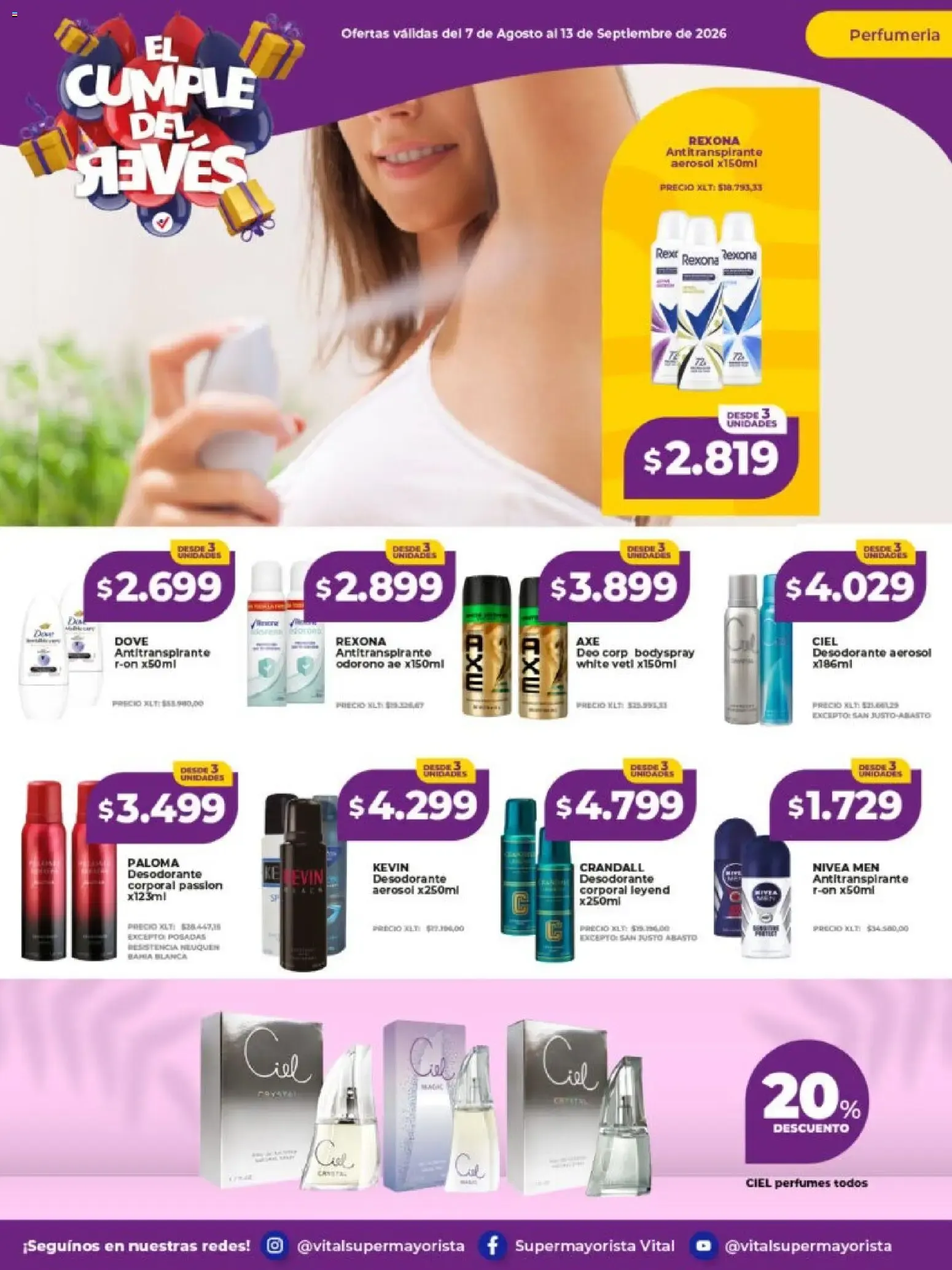 Ofertas de Vital Super Mayorista - El Cumple del Revés 7 de septiembre al 13 de septiembre 2026 - Página 4 del catálogo