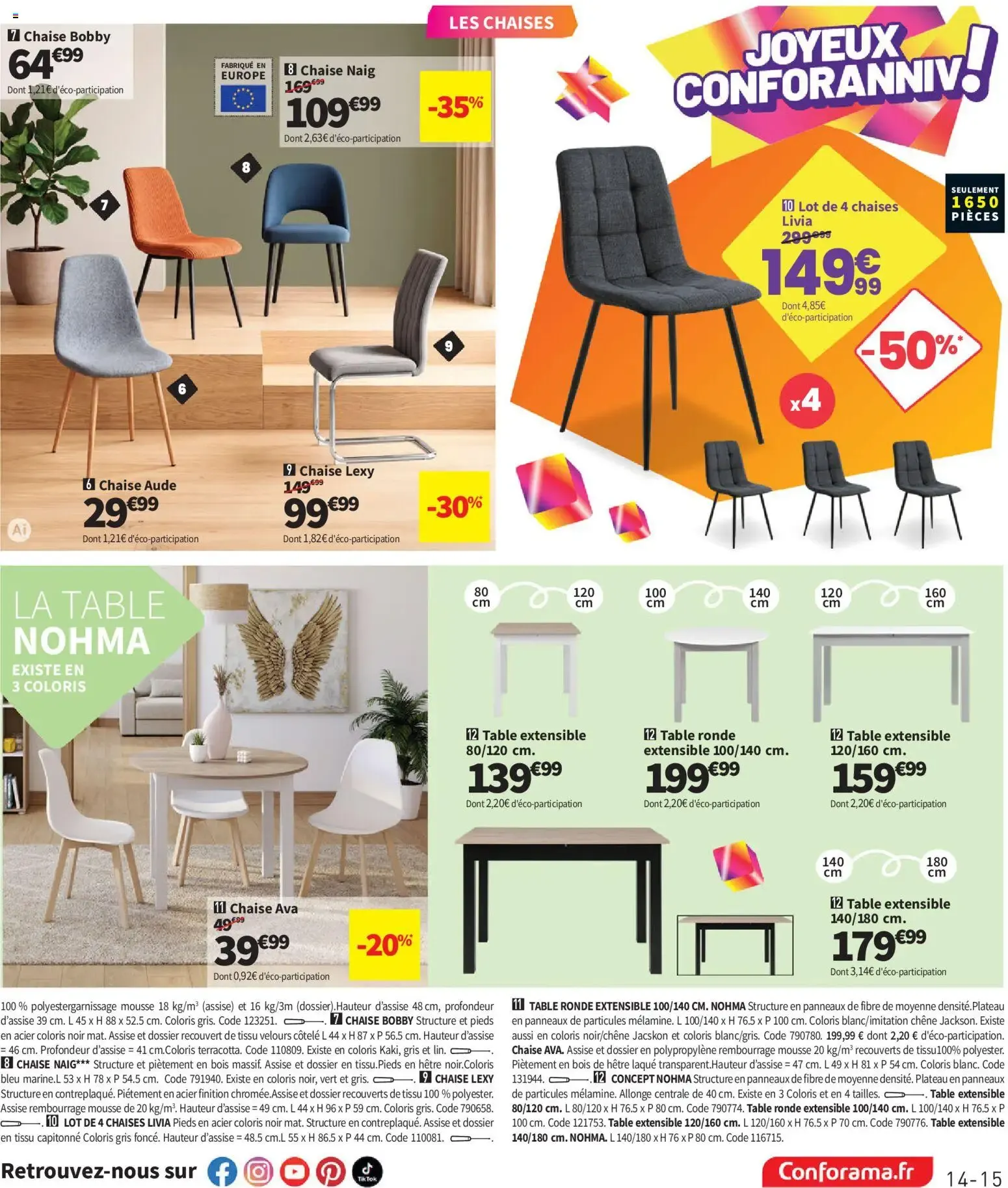 Conforama catalogue à partir du 25/08/2026 - promo en ligne du 25 août au 28 septembre 2026 - Catalogue page 15