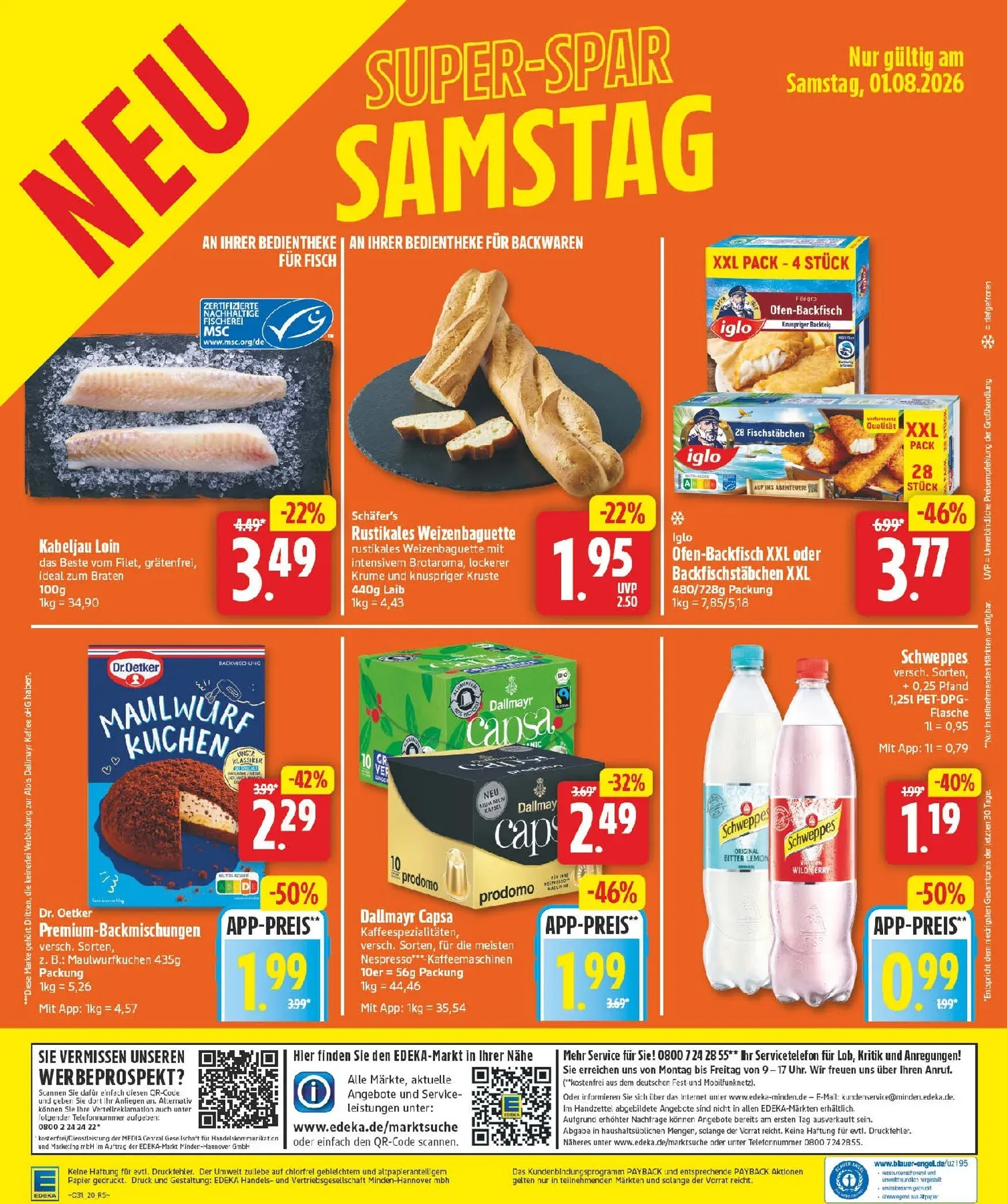 Edeka Prospekt – von Montag 27.07.2026 bis Samstag 01.08.2026 von 27. Juli bis 1. August 2026 - Prospekt seite 24