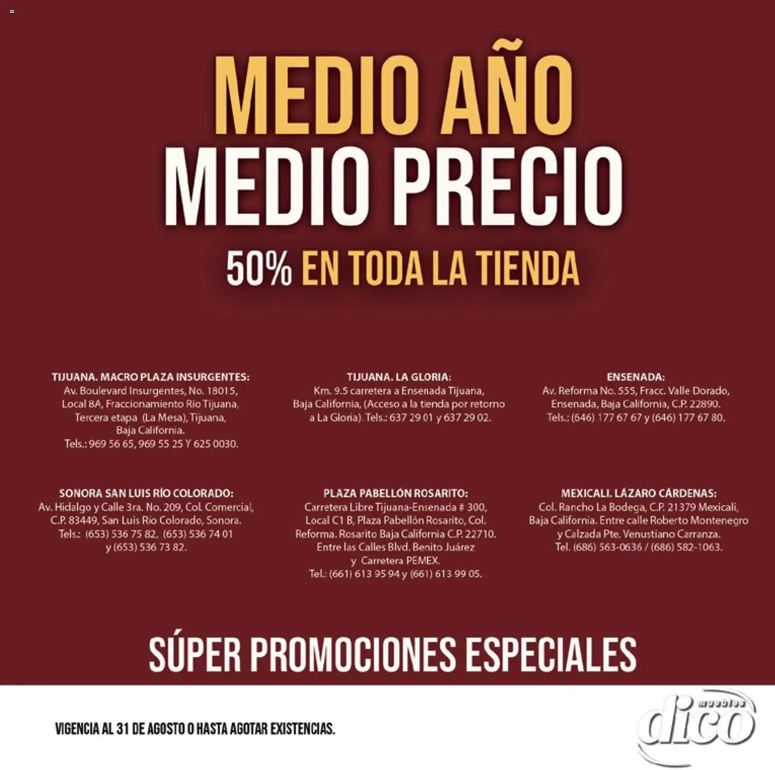Catálogo de Muebles Dico catálogo Medio año, medio precio (01/08/2026 - 31/08/2026) - catálogo en línea 1 de agosto al 31 de agosto 2026 - Pagina 29