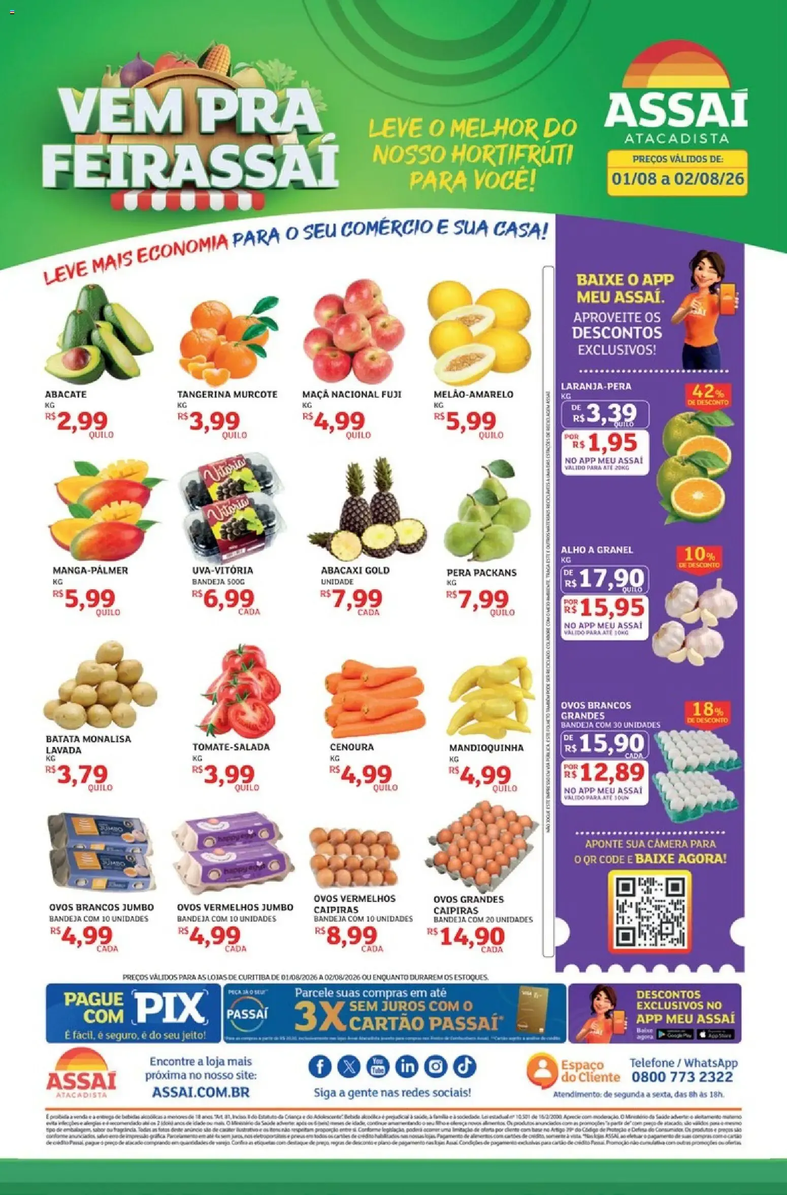 Encarte de Vem Pra Feirassai - Assaí Atacadista 1 de agosto até 2 de agosto 2026 - Pagina 1