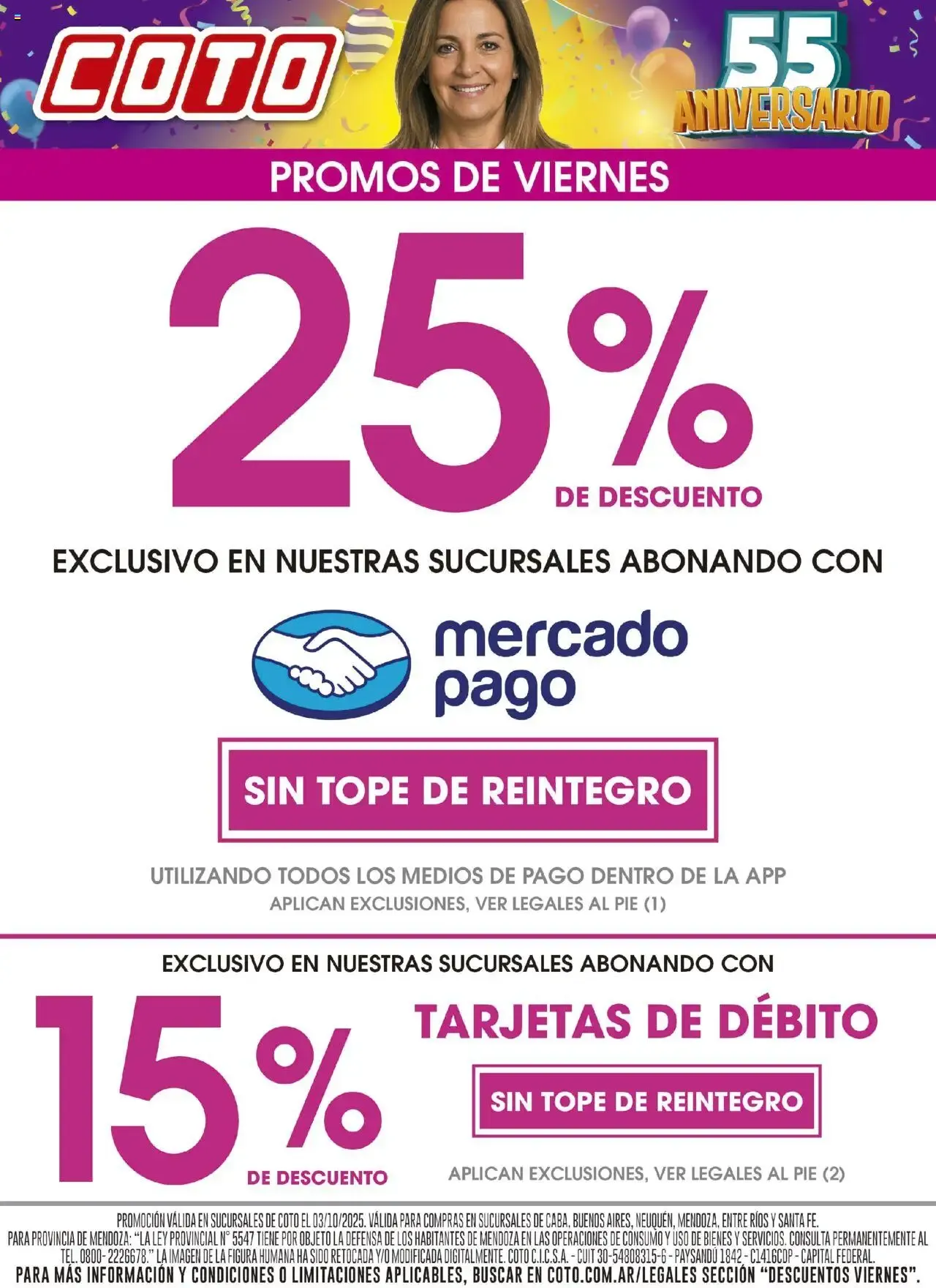 Ofertas de Coto - Promos de Viernes 3 de octubre al 3 de octubre 2026 - Página 1 del catálogo