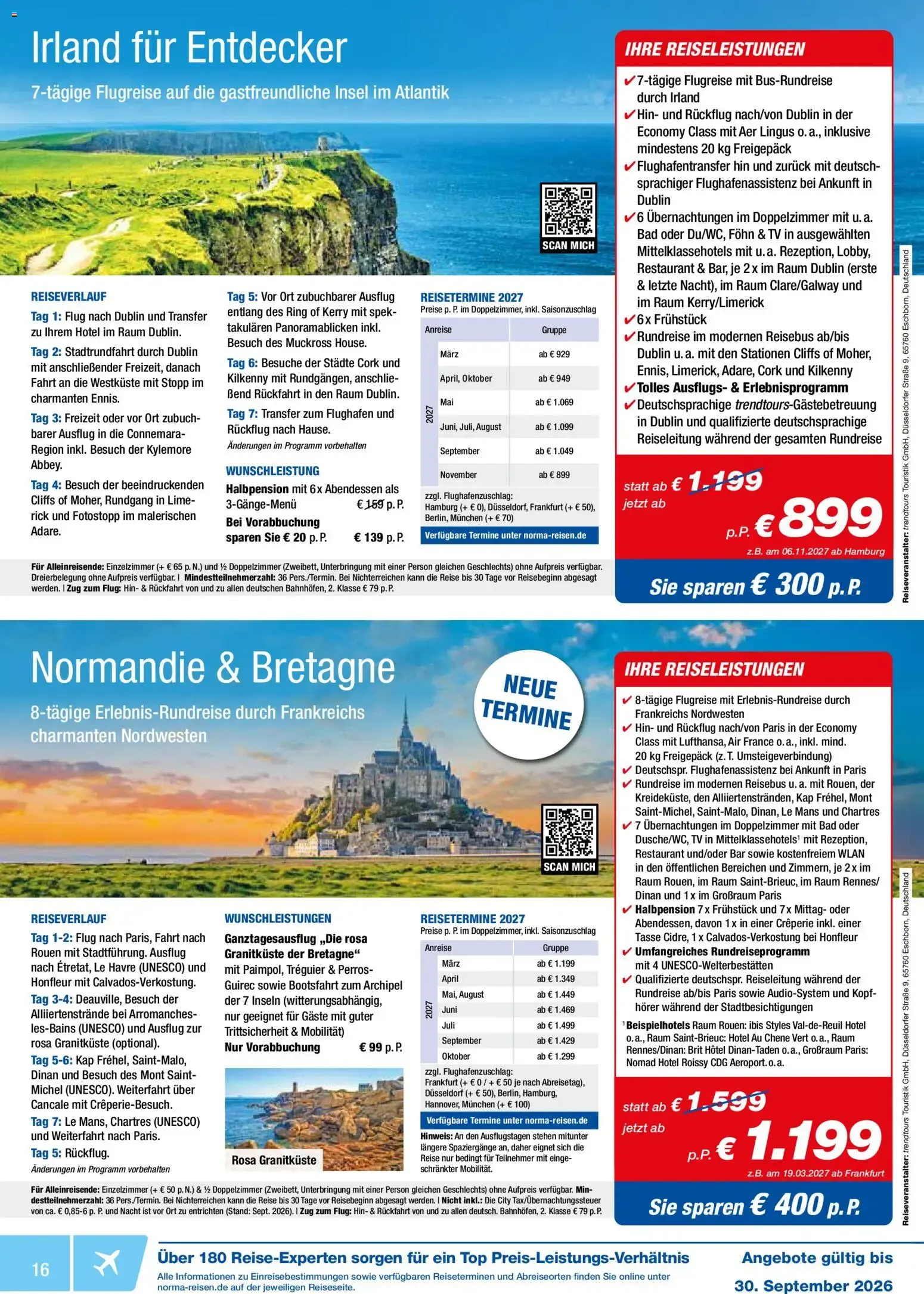 Norma Reisen (ab 01.09.2026) zum blättern » Angebote von 1. September bis 30. September 2026 - Prospekt seite 16
