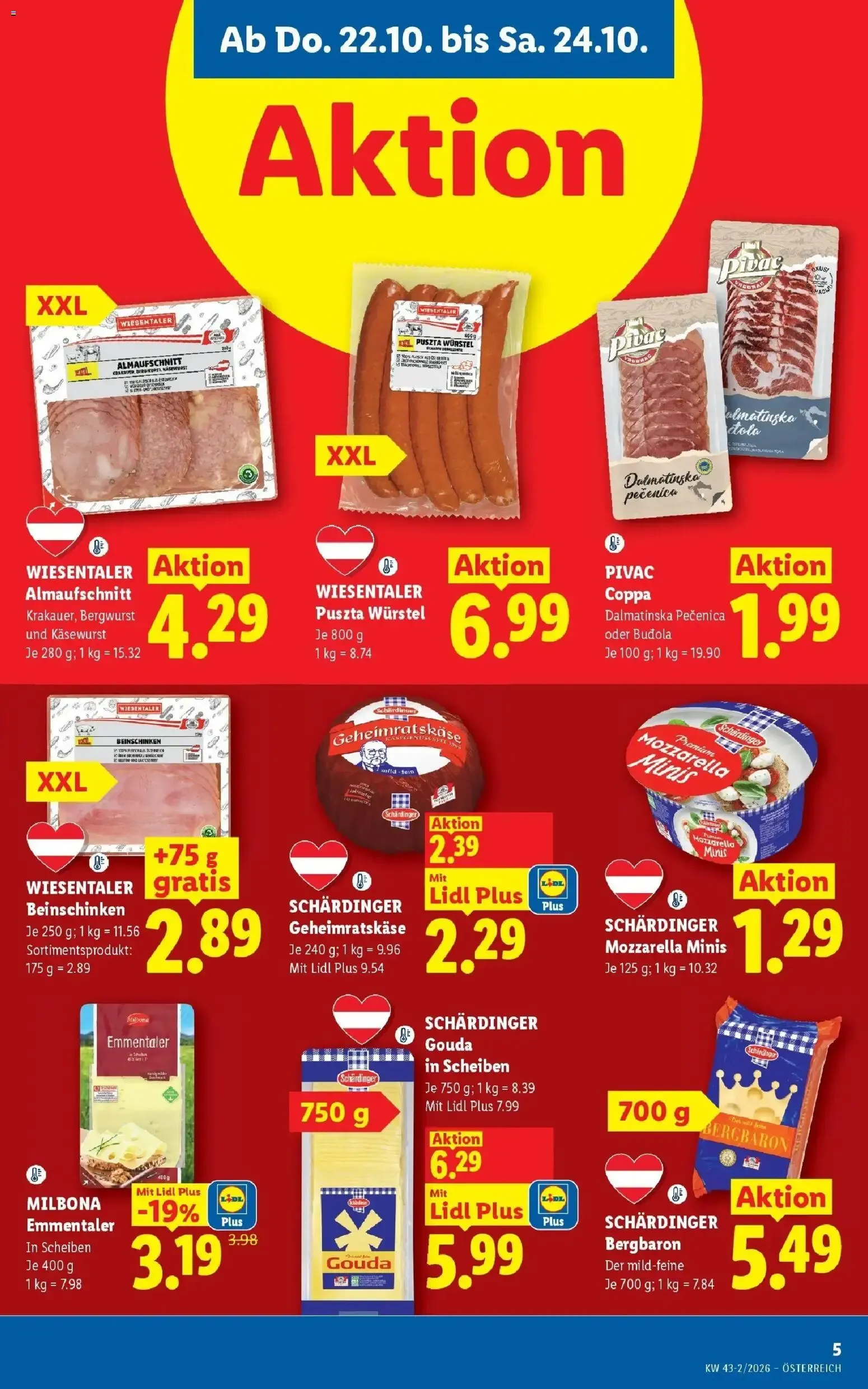 Lidl Flugblatt - Wien ab 18.10.2026 - Angebote ab donnerstag von 22. Oktober bis 24. Oktober 2026 - Flugblätt seite 7