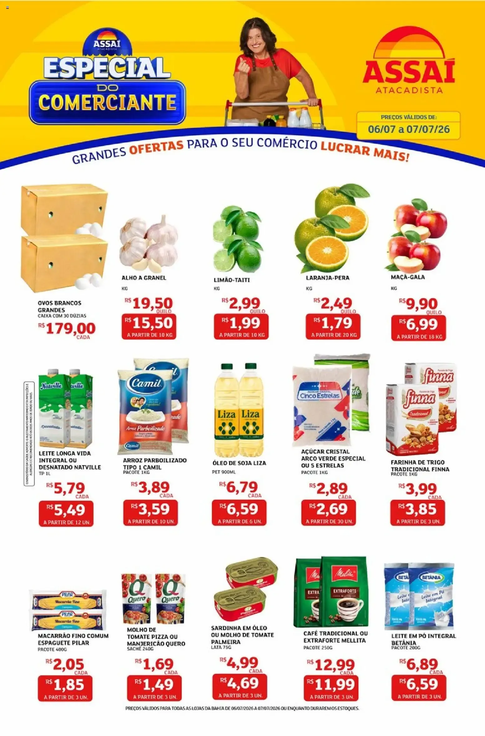 Encarte de Assaí Atacadista - Especial do Comerciante 6 de julho até 7 de julho 2026 - Pagina 1