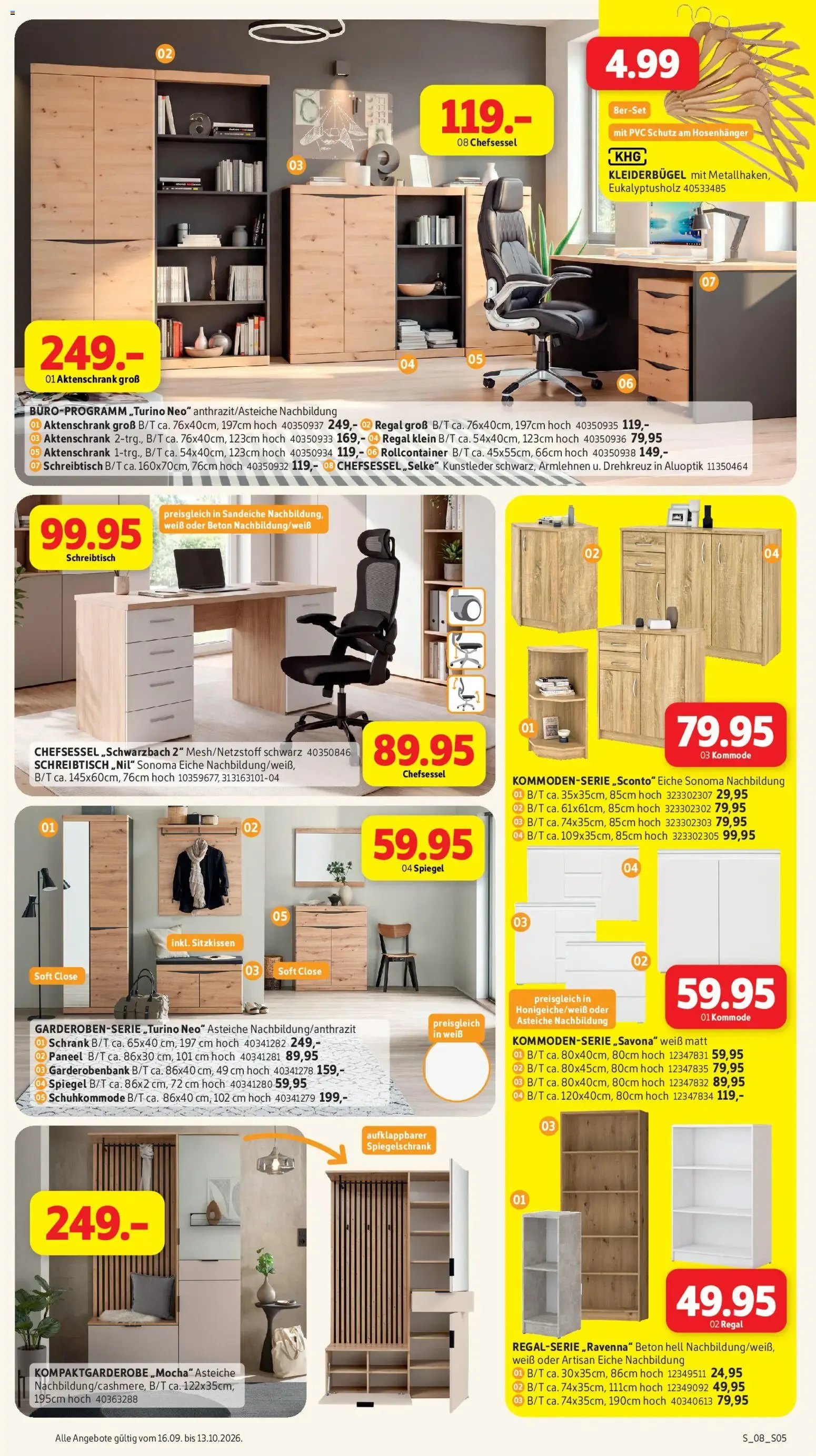 Sconto – Deutschlands günstigstes Möbelhaus! SSV 15% auf alles von 16. September bis 13. Oktober 2026 - Prospekt seite 5