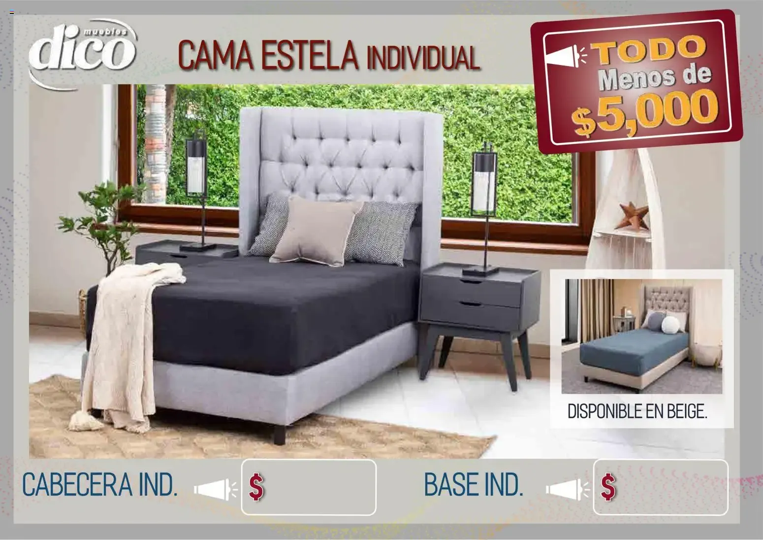 Catálogo de Muebles Dico - Todo Menos de $5,000 9 de abril al 31 de diciembre 2026 - Pagina 15