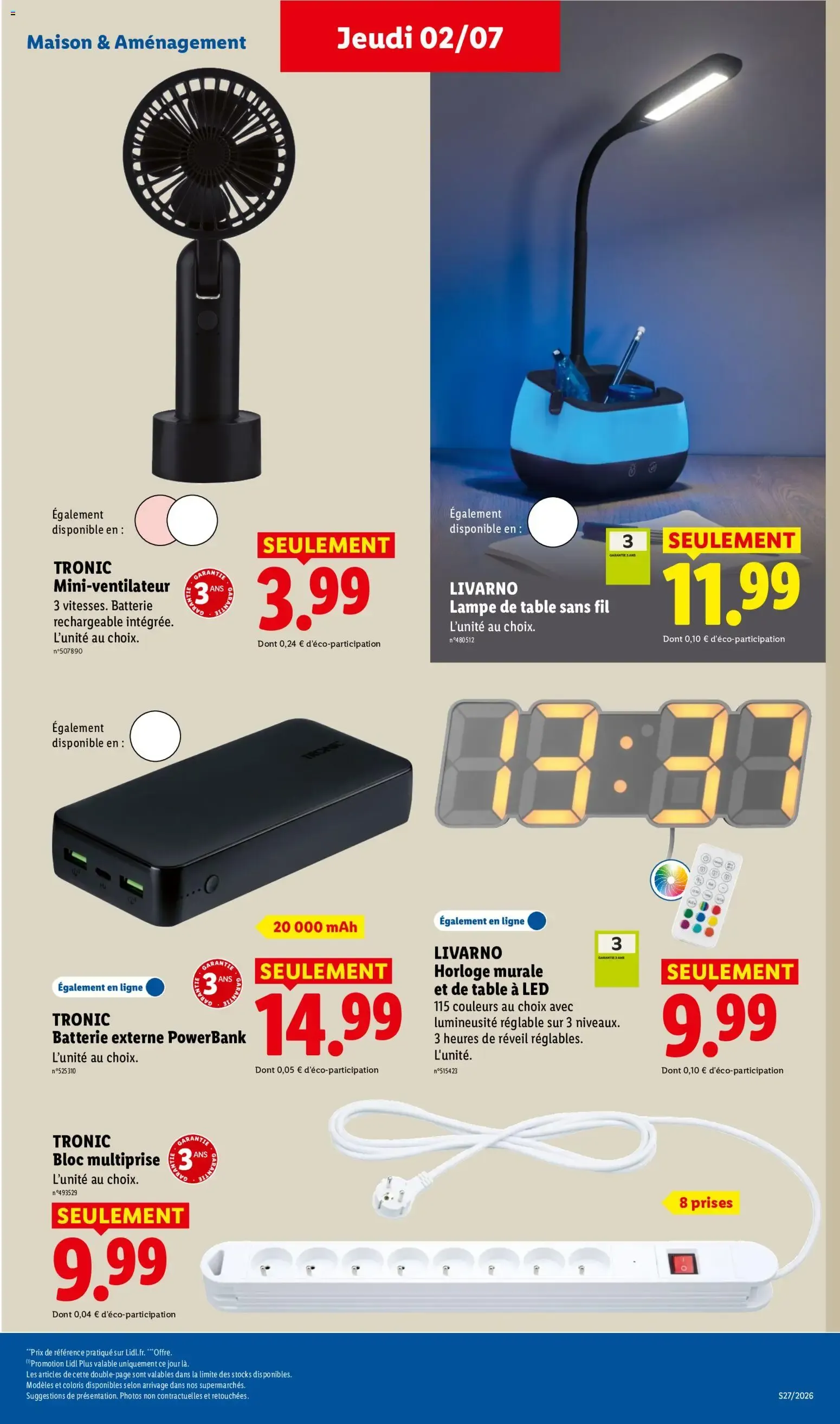 Catalogue LIDL du 02/07/2026 | Promo prospectus en ligne du 2 juillet au 8 juillet 2026 - Catalogue page 33