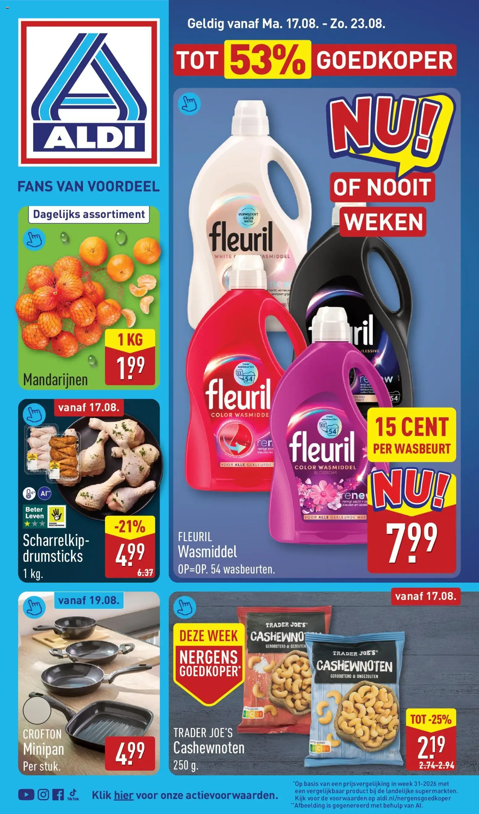 Aldi folder vanaf 17-08-2026 (volgende, deze week) van 17 augustus tot 23 augustus 2026 - Folder pagina 1