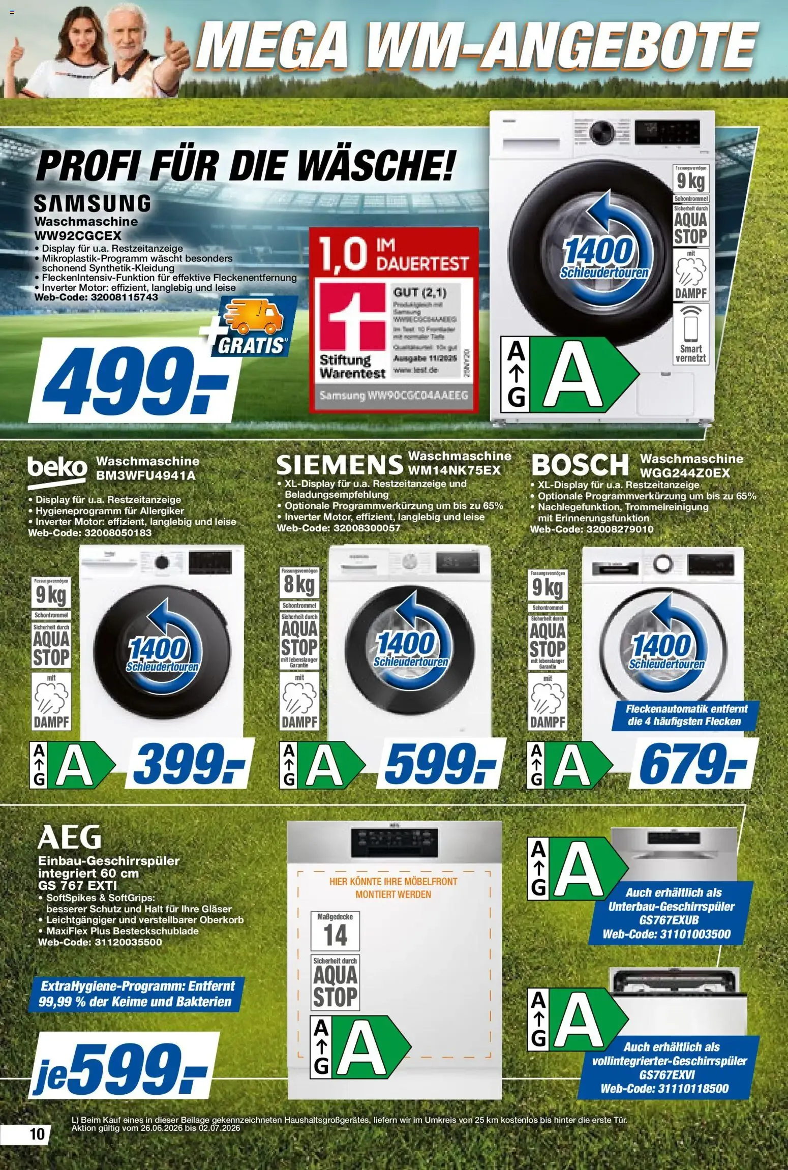 5 VOLL-TREFFER + MEGA WM-ANGEBOTE von 26. Juni bis 2. Juli 2026 - Prospekt seite 10