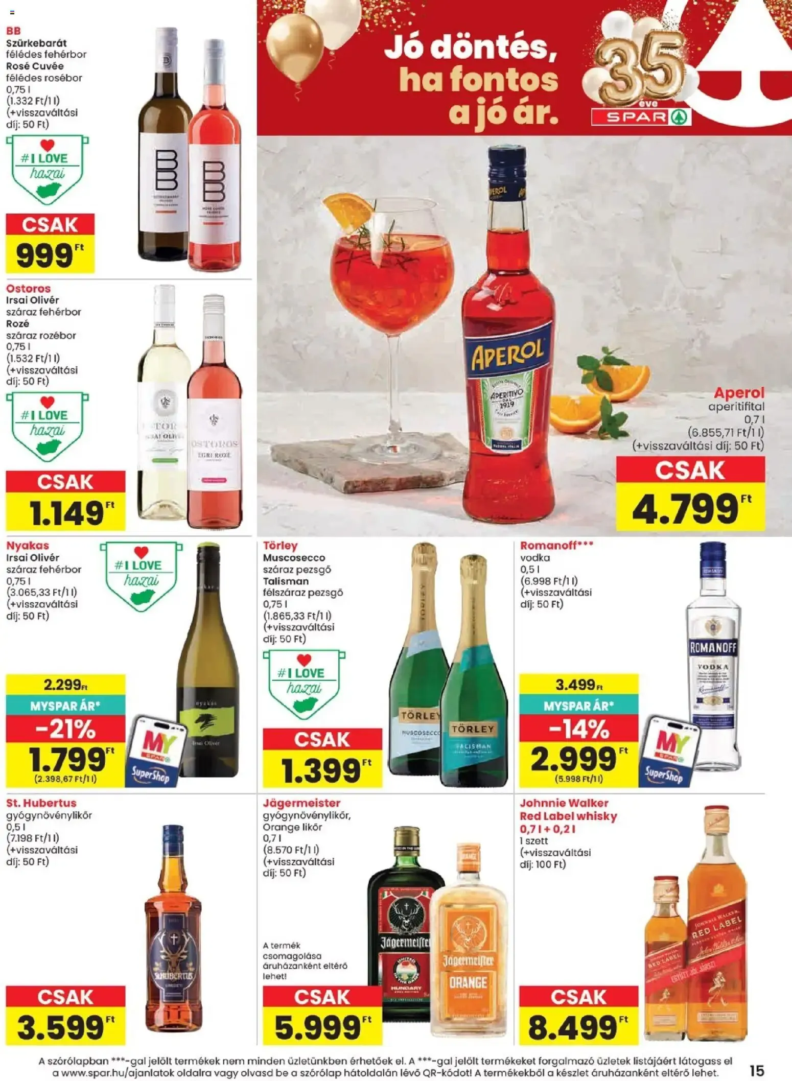 Katalógus Spar akciós újság - Születnapi szenzáció! június 18.-tól június 24.-ig 2026. - Oldal 15