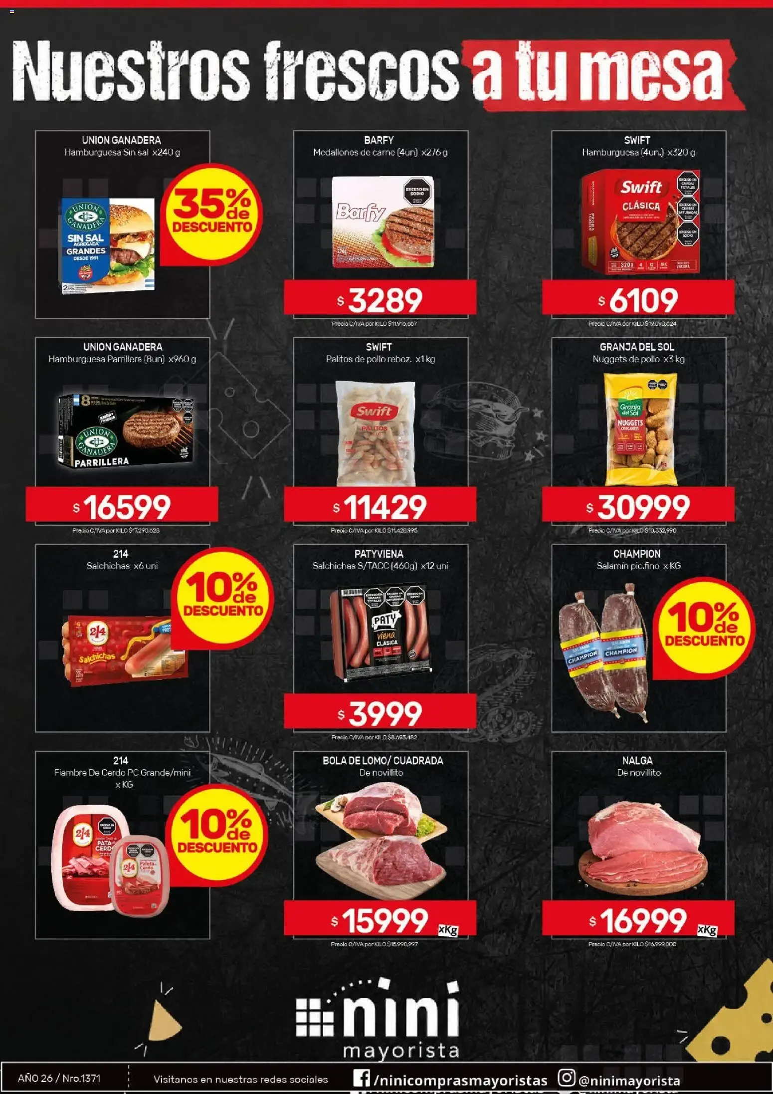 Ofertas de Nuestros frescos a tu mesa 5 de agosto al 9 de agosto 2026 - Página 1 del catálogo