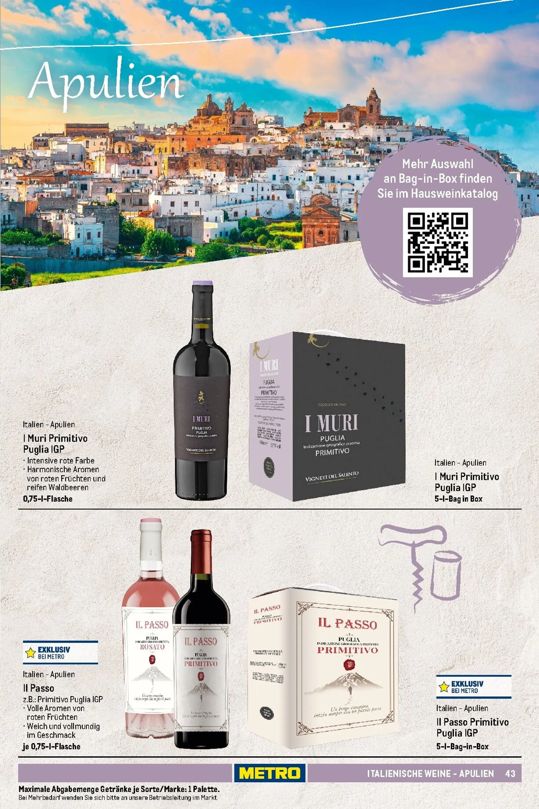 Sortimentskatalog Wein und Sekt für die perfekte Weinkarte von 1. November bis 30. September 2026 - Prospekt seite 44