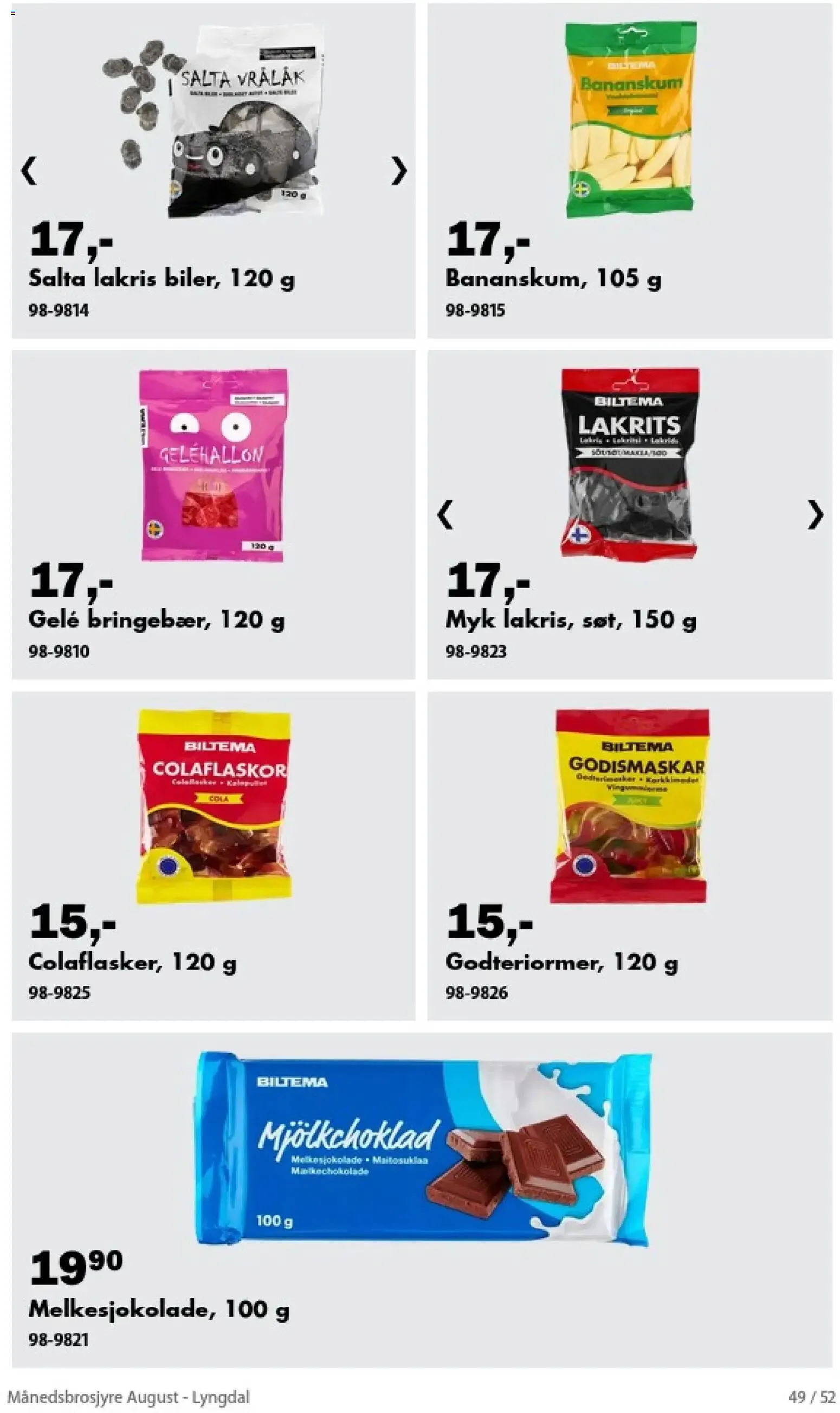 Biltema Månedsbrosjyre August - National (01/08/2026 - 30/08/2026) - Kundeavis og tilbud fra 1. august til 30. august 2026 - kundeavisside 49