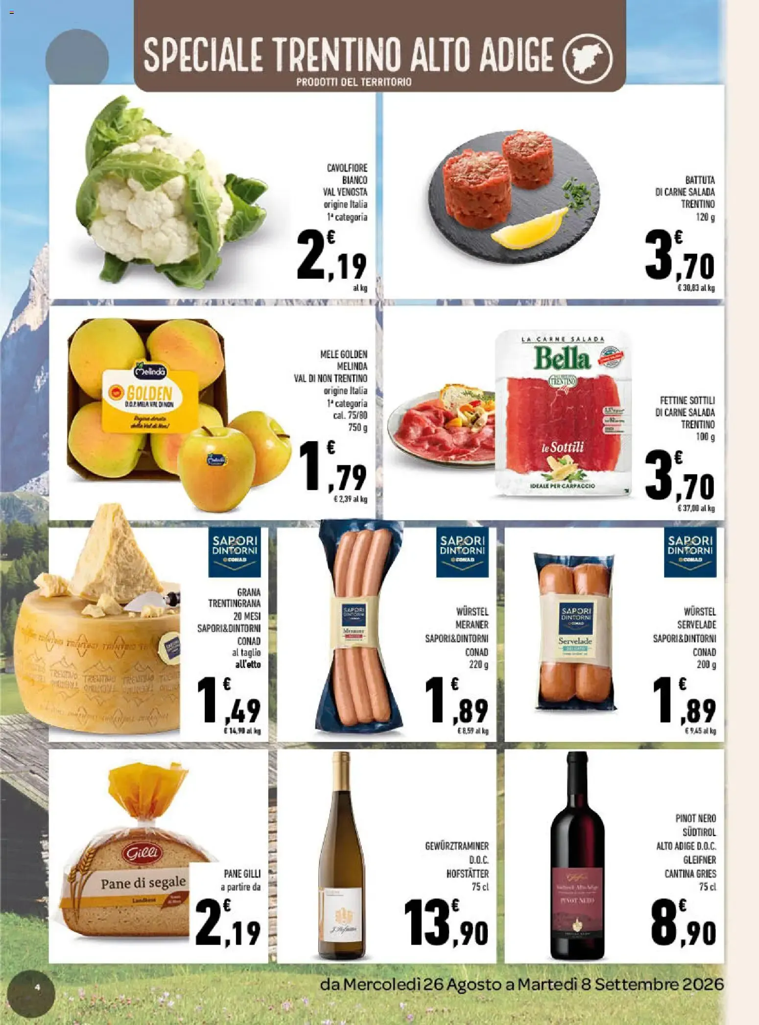 Tuday Conad: Incontro di Sapori da 26 agosto a 8 settembre di 2026 - Pagina del volantino 4