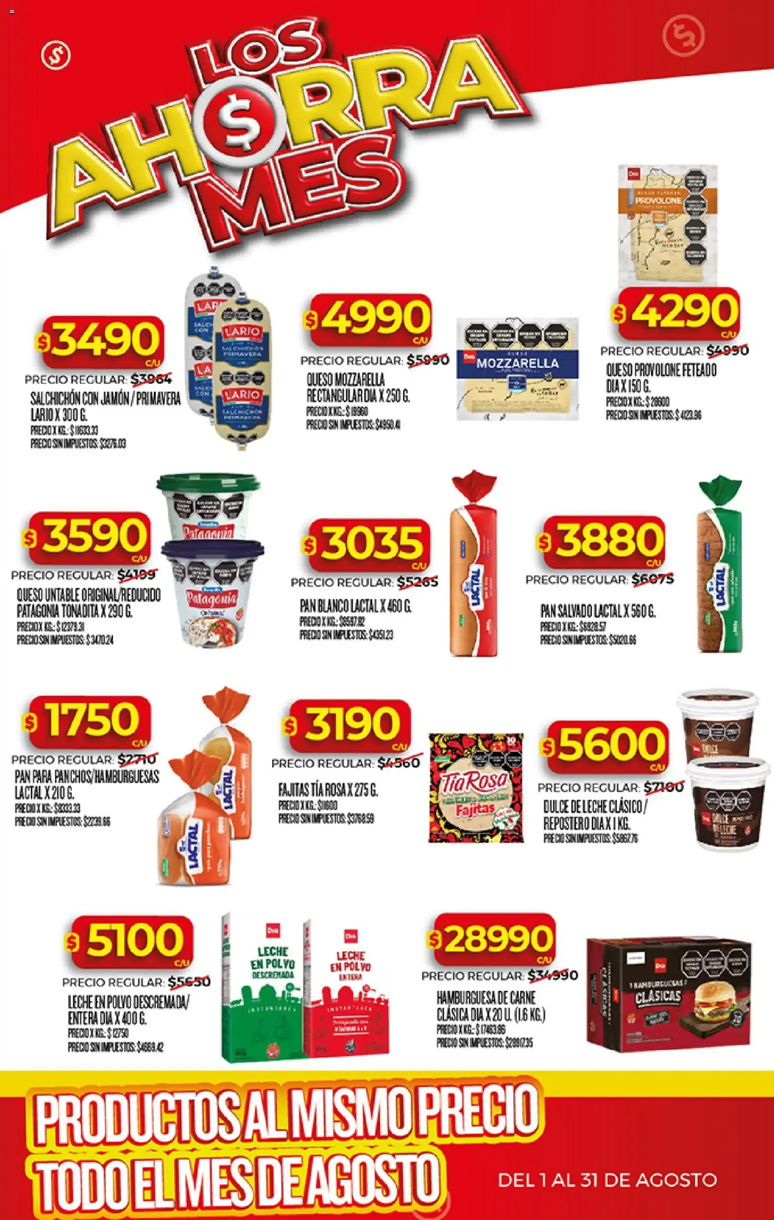 Ofertas de Los Ahorra Mes: Productos al mismo precio todo el mes de Agosto 3 de agosto al 31 de agosto 2026 - Página 20 del catálogo