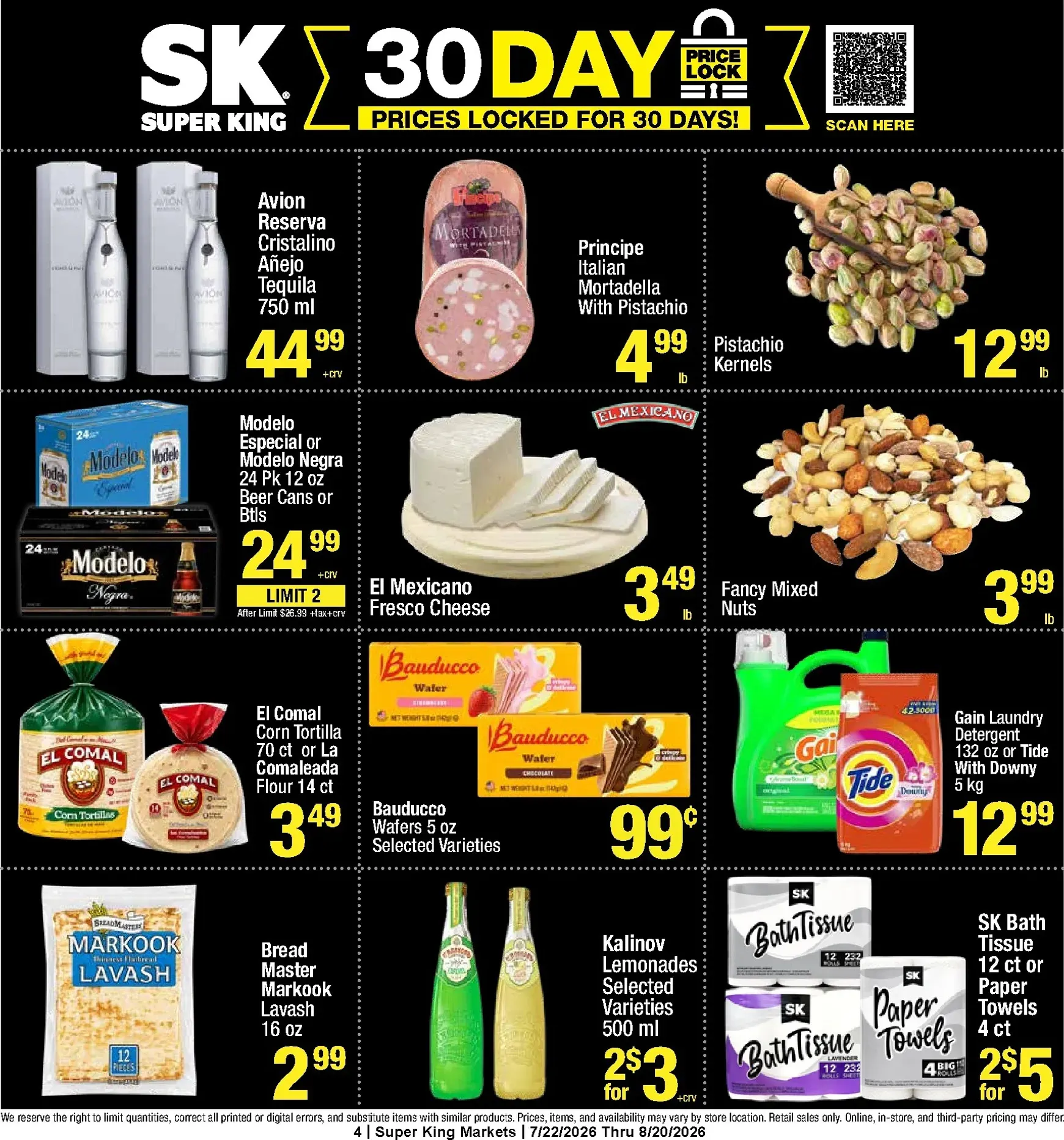 Weekly ad Current Super King - 30-Day Prices leaflet valid from Wednesday 06/24/2026 to Thursday 07/30/2026 from July 22 to August 20 2026 - Page 4
