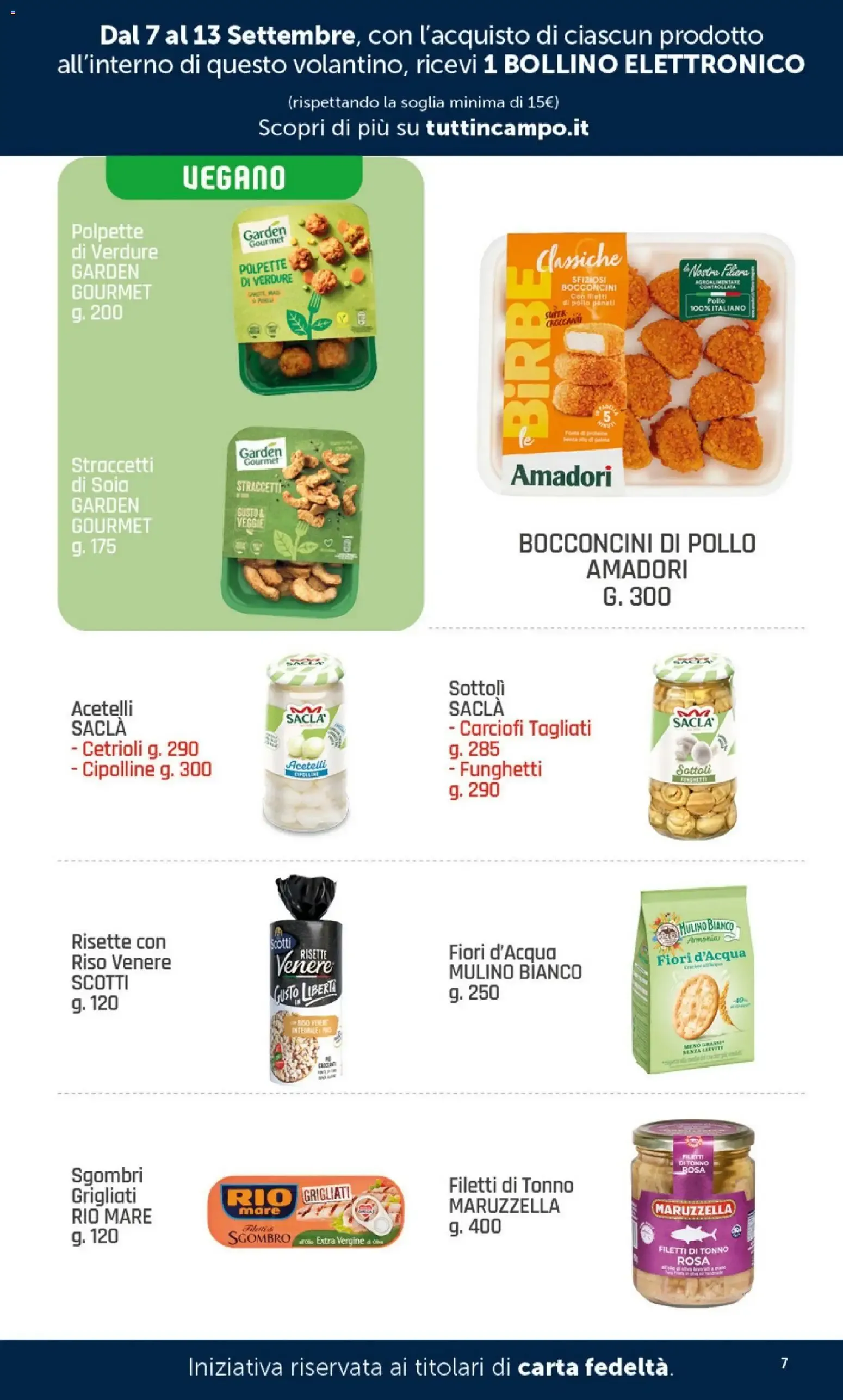 TUTTI IN CAMPO 2026 da 7 settembre a 15 novembre di 2026 - Pagina del volantino 7