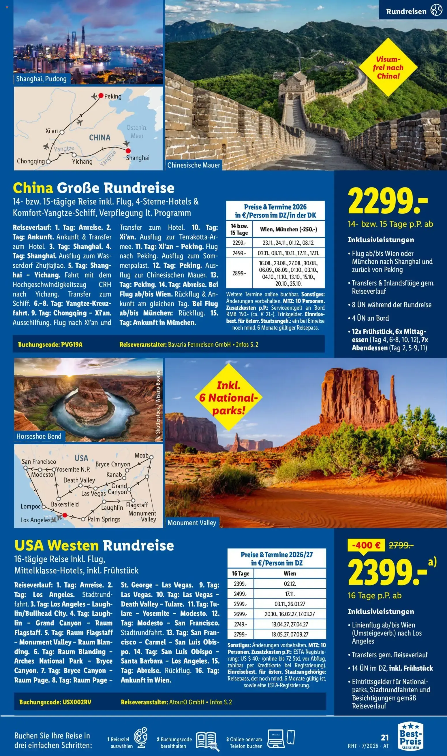 Lidl Traumurlaub - Buchbar von 1.7. bis 31.7. von 1. Juli bis 31. Juli 2026 - Flugblätt seite  19