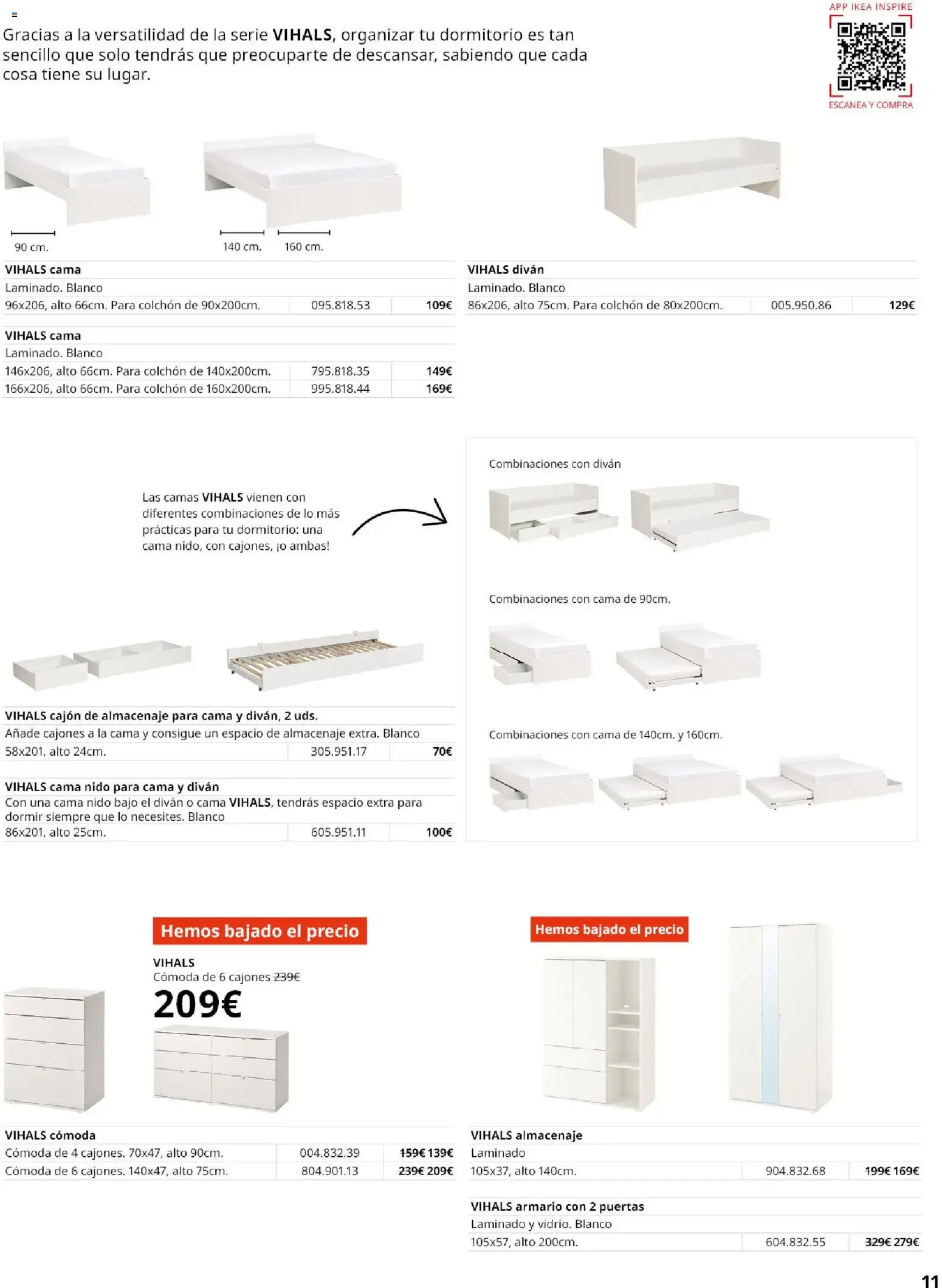 Catálogo de IKEA - Guía de Compra Muebles para el Dormitorio 1 de septiembre al 31 de enero 2027 - Página 11