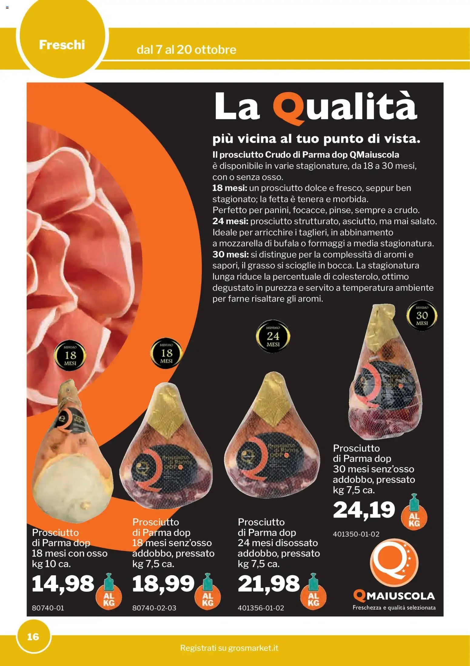 GrosMarket Promozioni Volantino da 7 ottobre a 20 ottobre di 2026 - Pagina del volantino 16