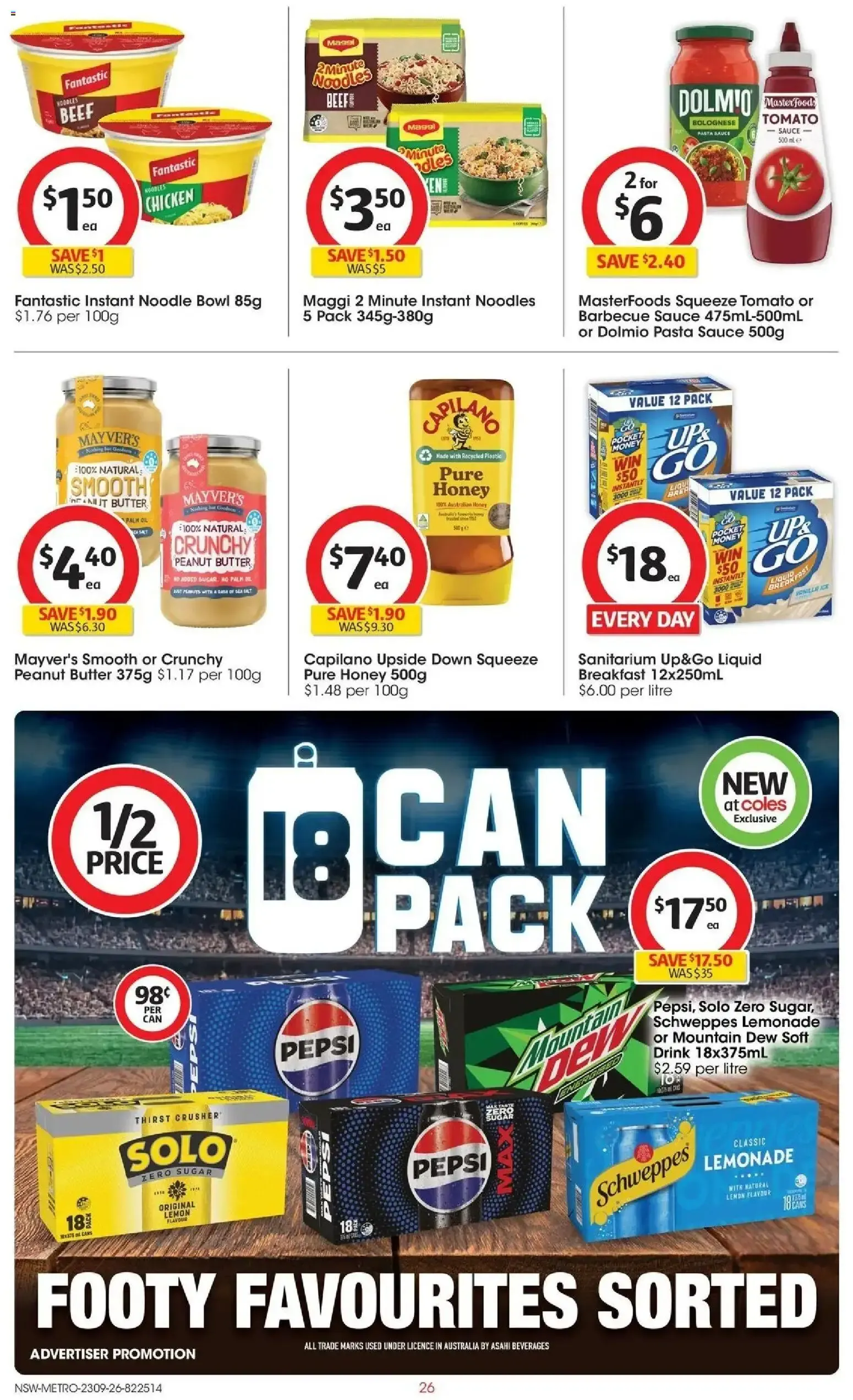 Coles | Footy Fever - Catalogue valid from 23 September to 29 September 2026 - page 26