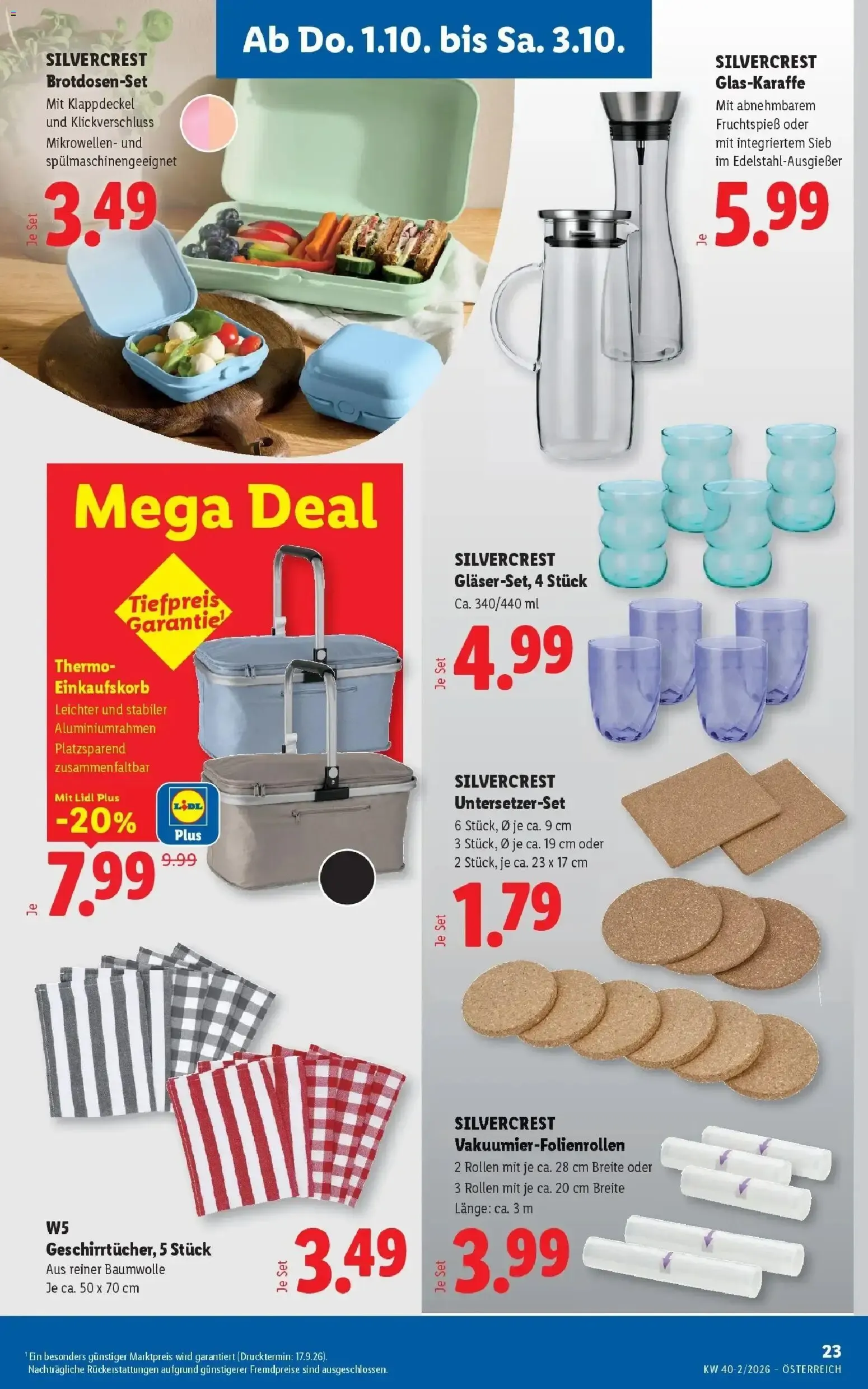 Lidl Aktion von 1. Oktober bis 3. Oktober 2026 - Flugblätt seite  27