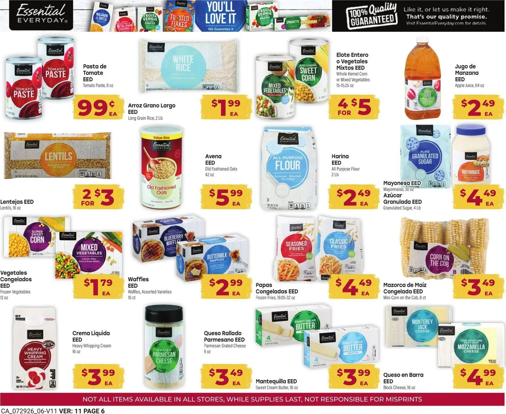 Weekly ad Current Cardenas Markets - August Savings Guide leaflet valid from Wednesday 07/29/2026 to Tuesday 09/01/2026 from July 29 to September 1 2026 - Page 6