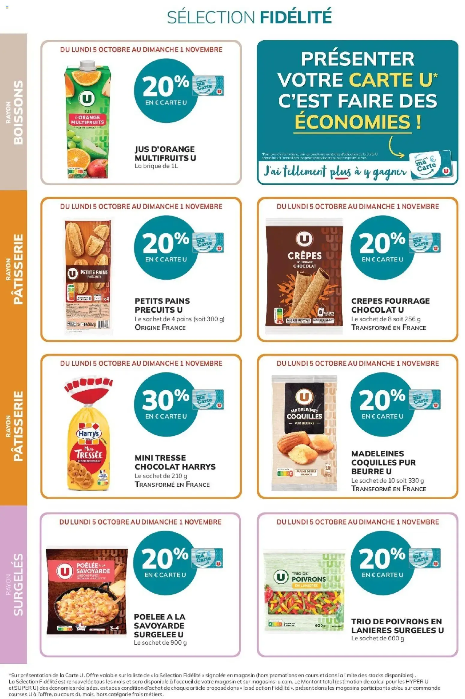 20% reversés sur votre Carte U du 5 octobre au 1 novembre 2026 - Catalogue page 18