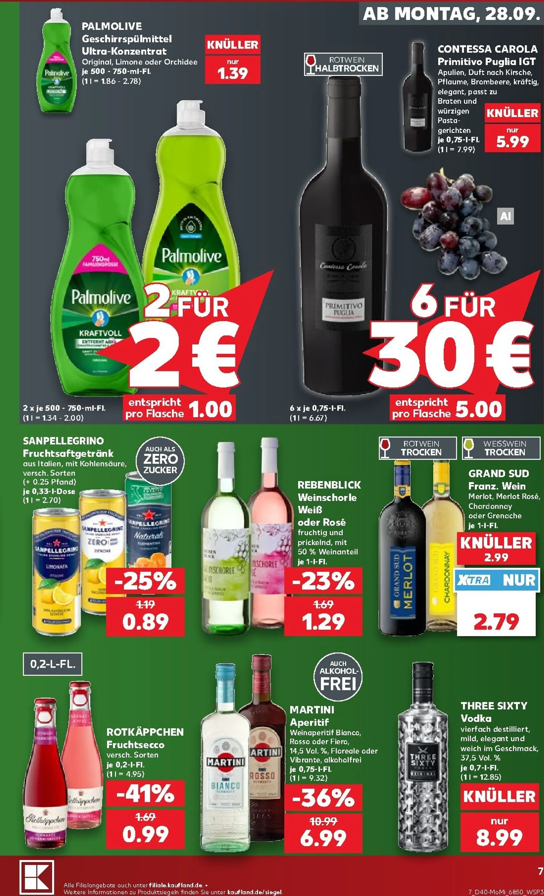 Kaufland - Richtig Sparen Prospekt nächste Woche – von Montag 28.09.2026 bis Mittwoch 30.09.2026 von 28. September bis 30. September 2026 - Prospekt seite 7