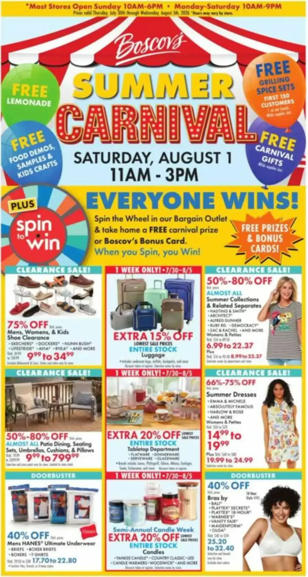 Boscov's Summer Carnival