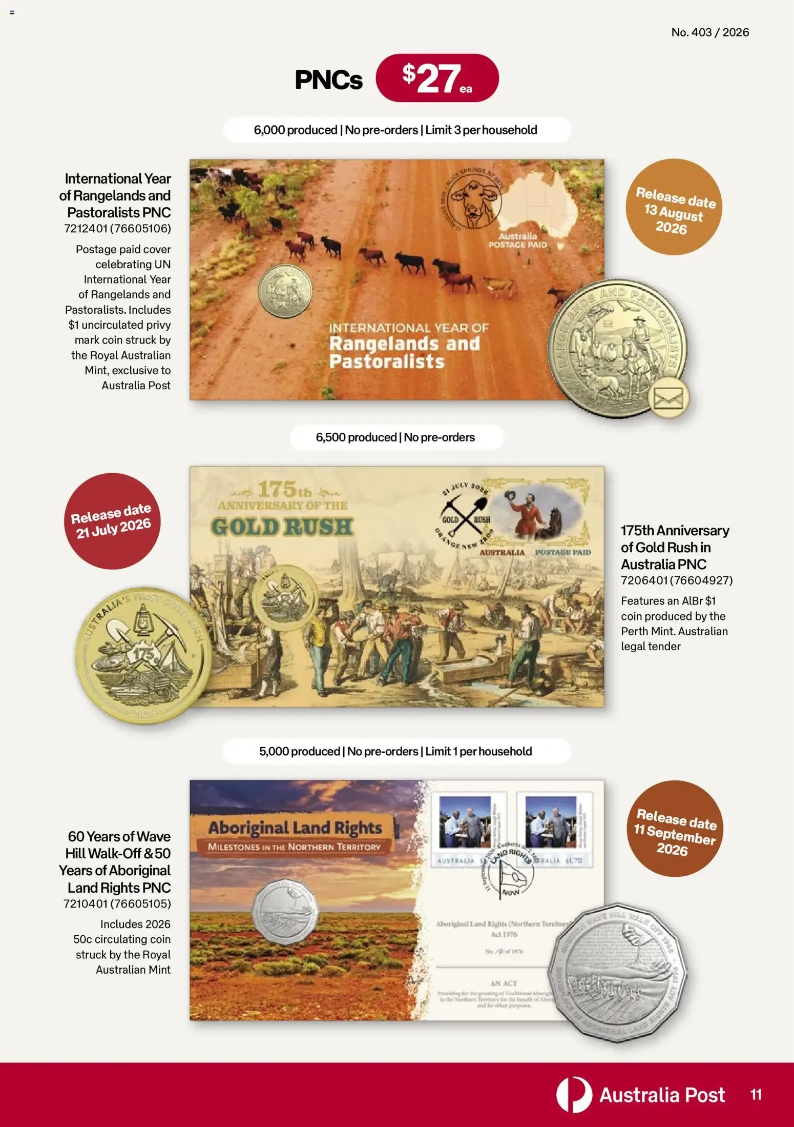 Stamp Bulletin - Catalogue valid from 1 September to 20 October 2026 - page 11