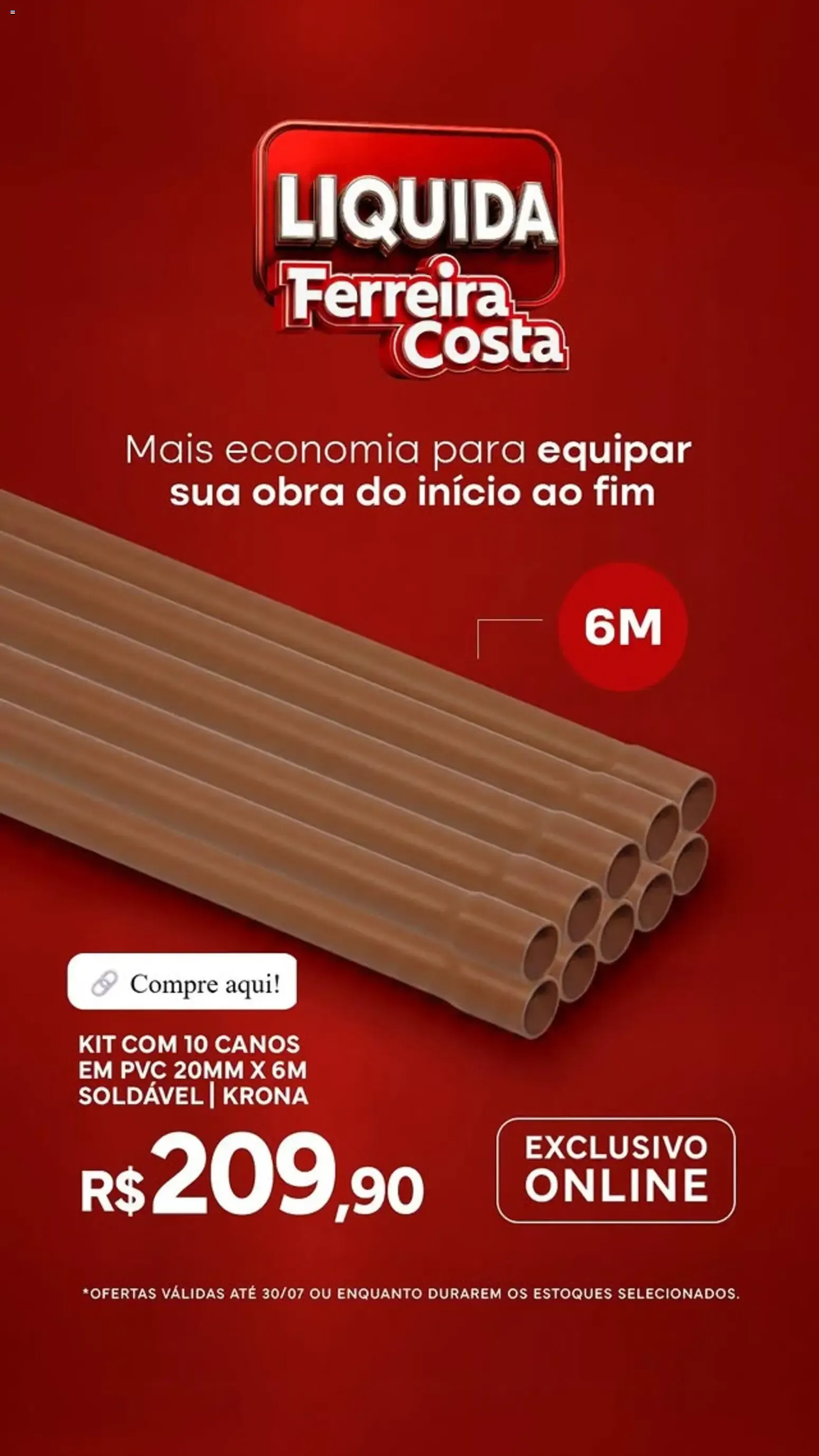 Encarte de LIQUIDA Ferreira Costa - Ofertas em hidráulica 15 de julho até 30 de julho 2026 - Pagina 4