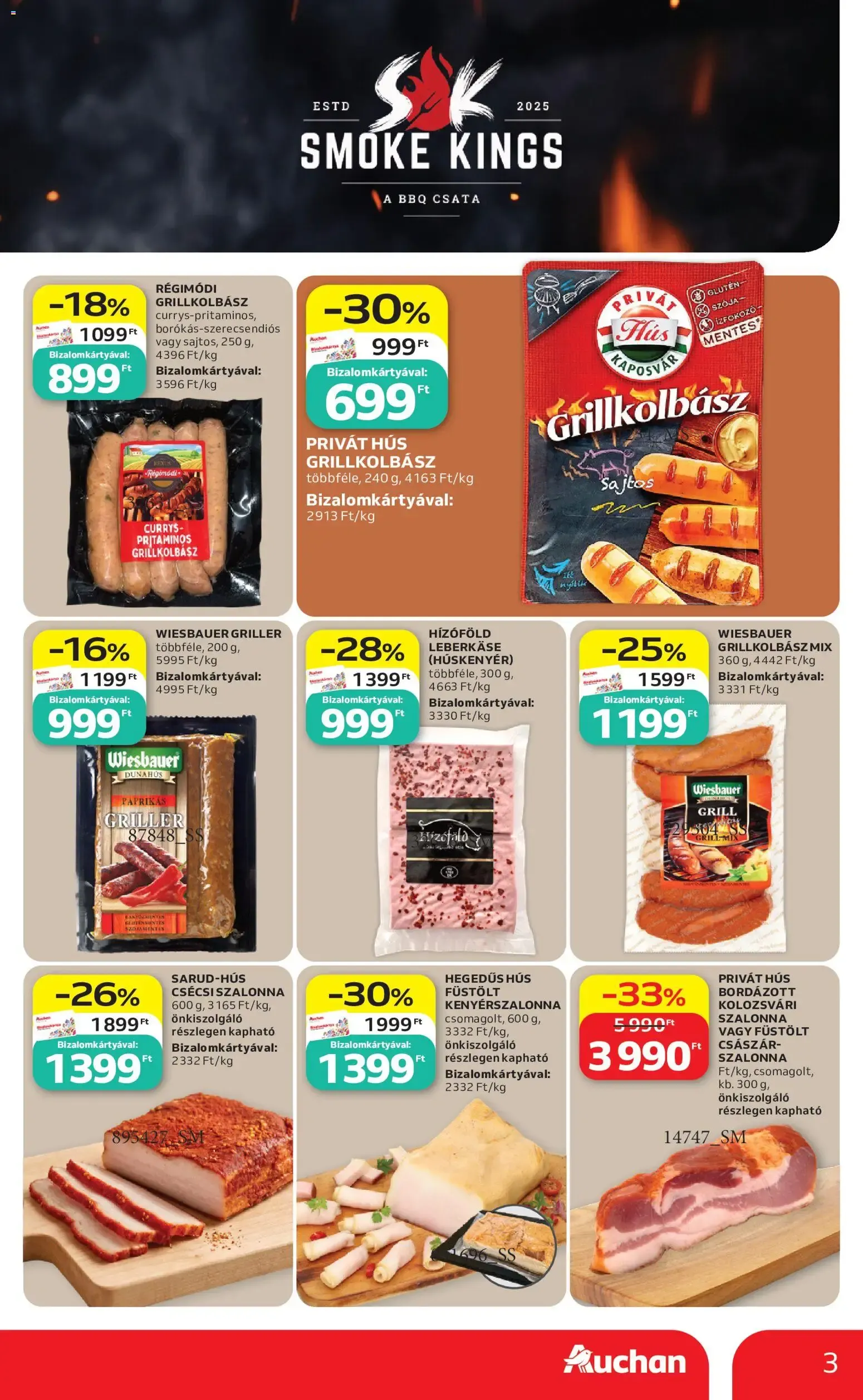 Katalógus Auchan Grill ajánlataink - 2026.07.16. -tól/töl > akció, lapozható szórólap 🛍️ július 16.-tól július 22.-ig 2026. - Oldal 3