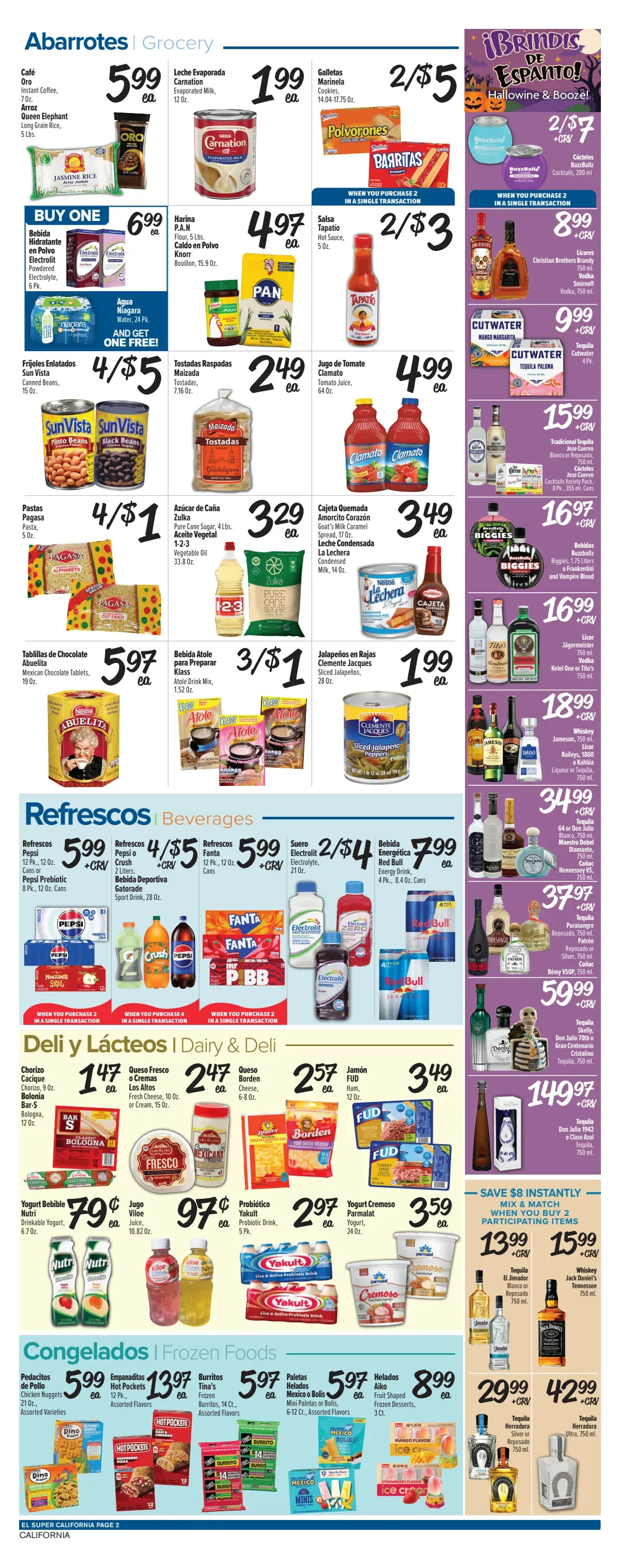 Weekly promotion Current El Super - California leaflet valid from Wednesday 10/21/2026 to Tuesday 10/27/2026 spanning from October 21 to October 27 2026 - Page 2 for Catalogue 365