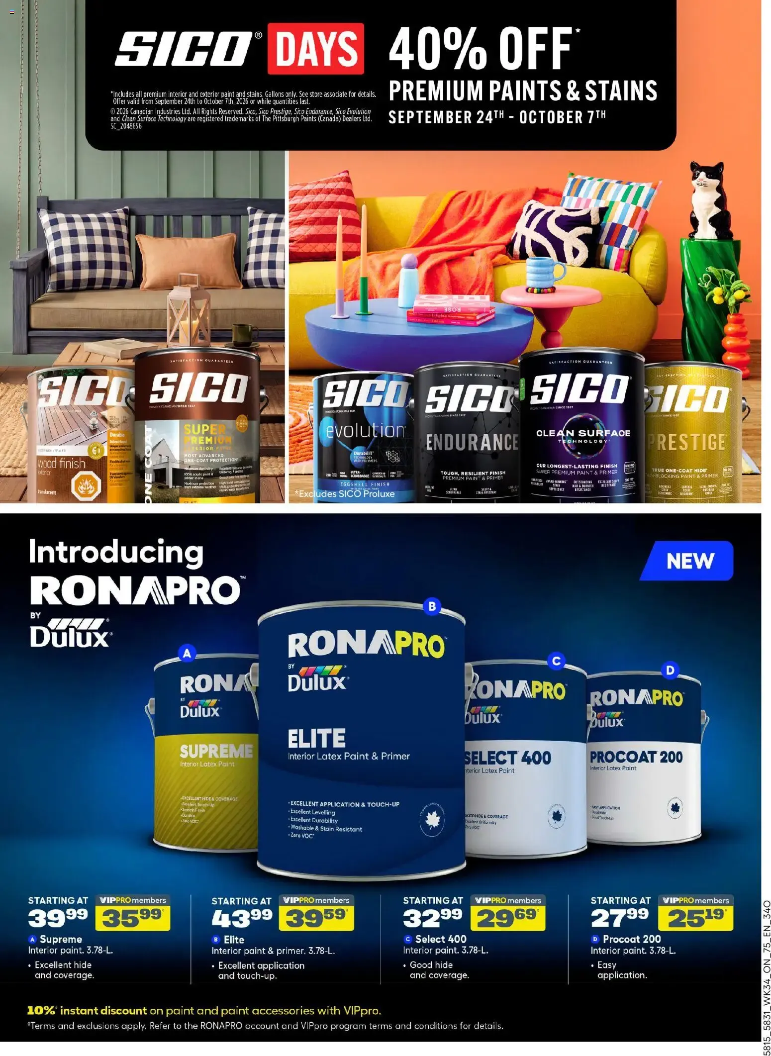 Rona weekly flyer from Sep 17, 2026 > weekly specials & deals from September 17 to September 30 2026 - flyer page 6