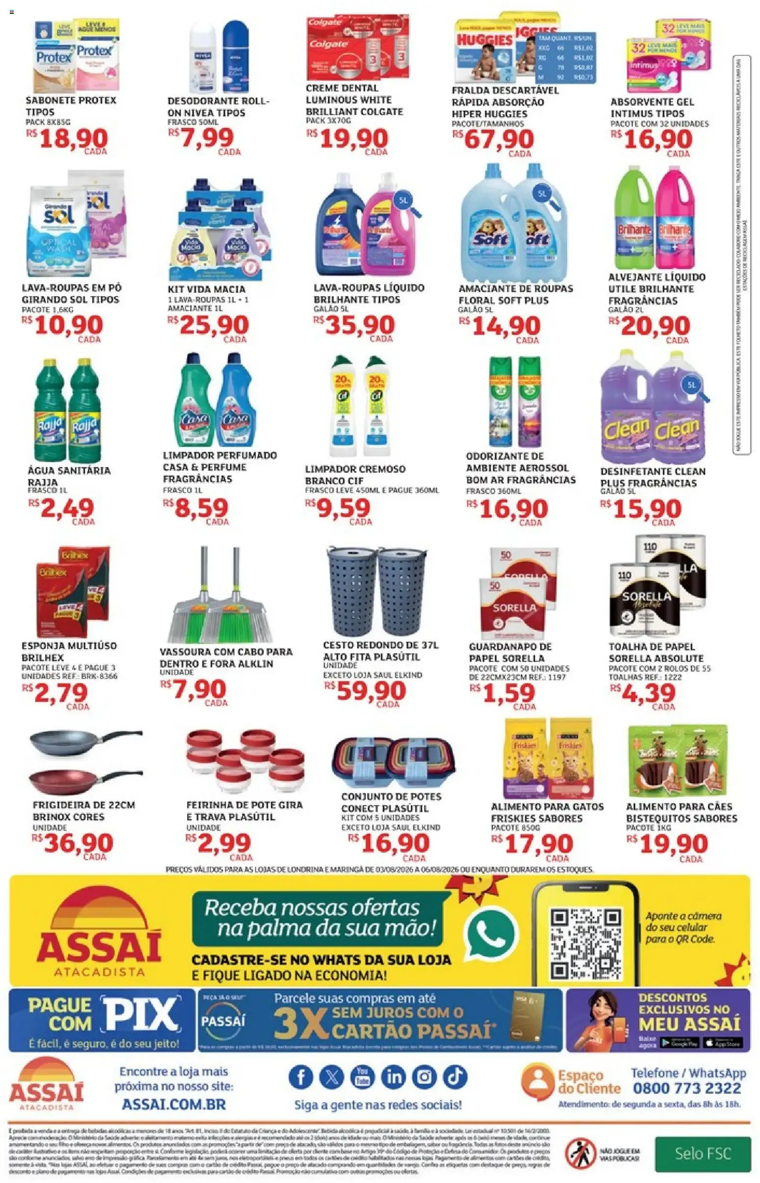 Encarte de Assaí Atacadista - Economizasso de Ofertas 3 de agosto até 6 de agosto 2026 - Pagina 4